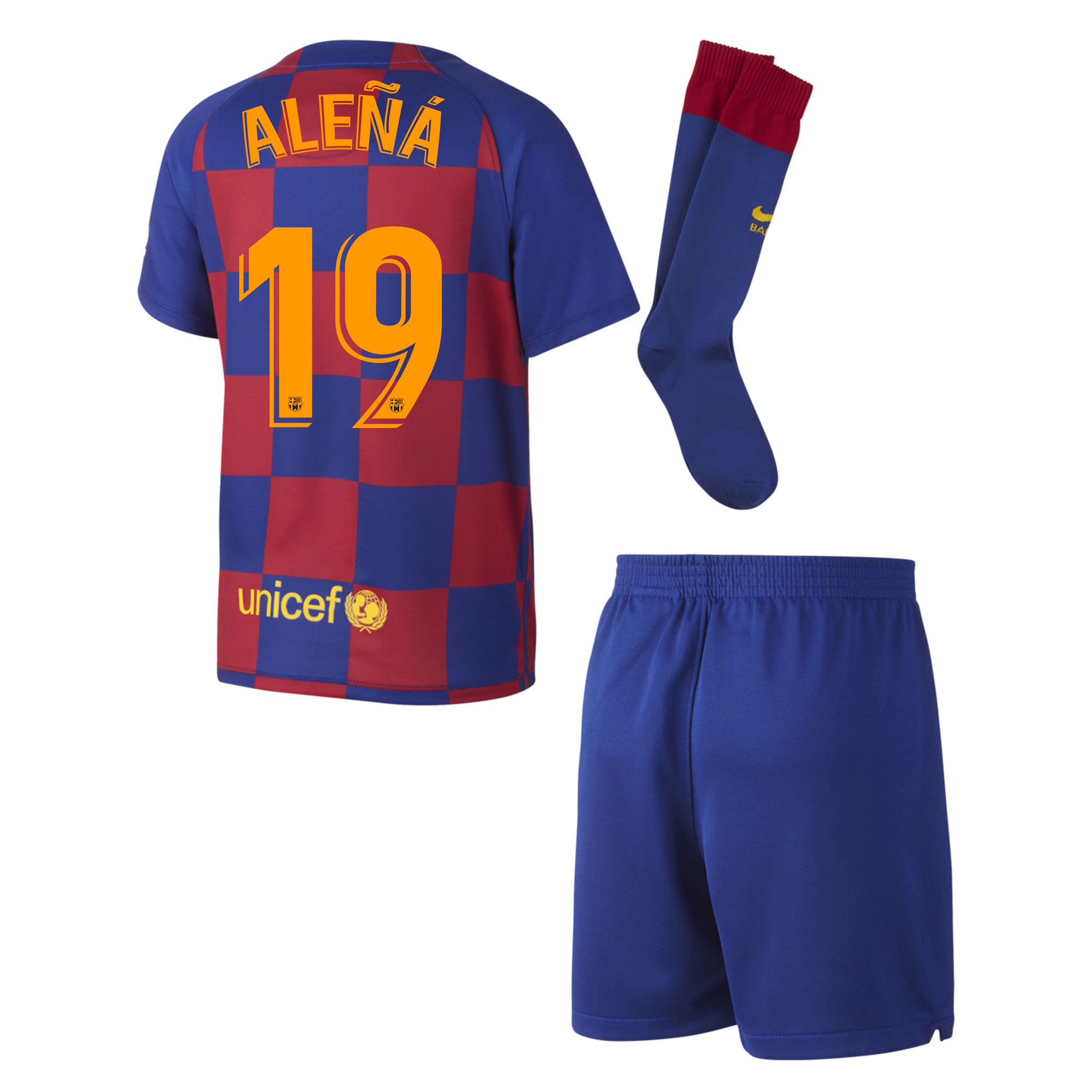 Conjunto 1ª FC Barcelona 2019/2020 Infantil Aleñá - Fútbol Factory