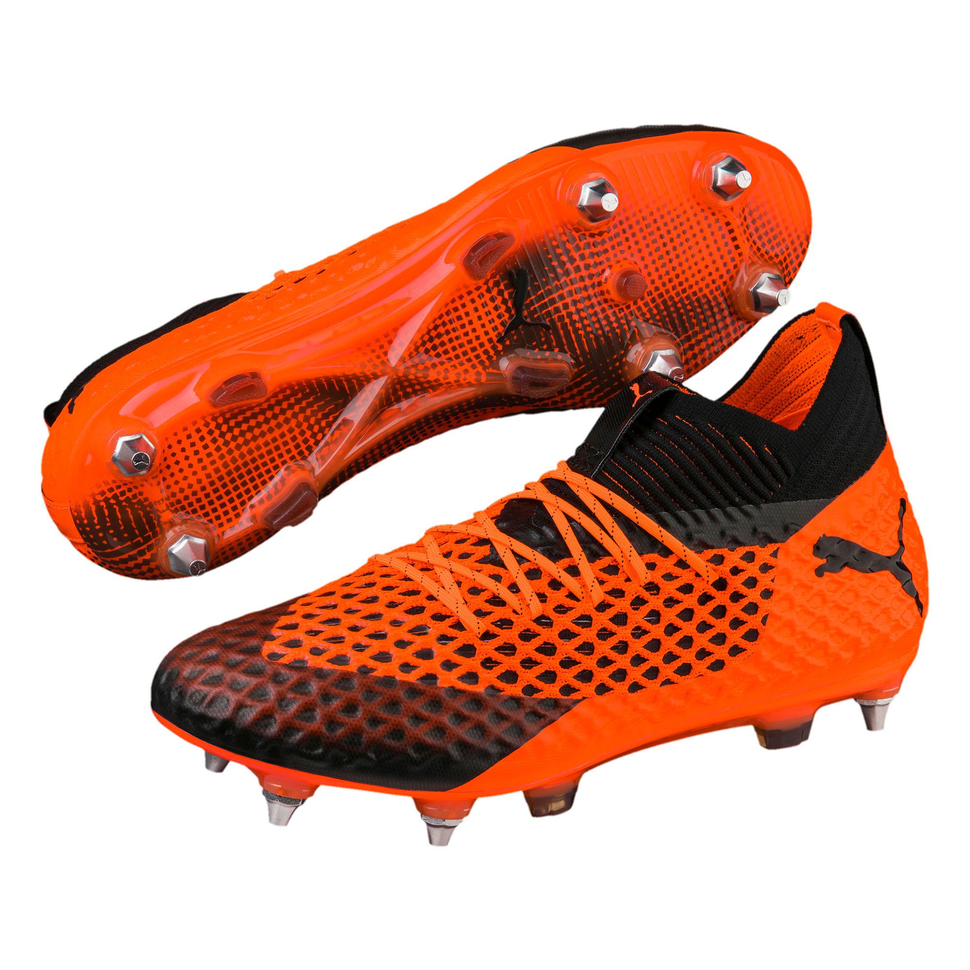 Botas de Futbol Future 2.1 NETFIT Mixto SG Naranja Negro