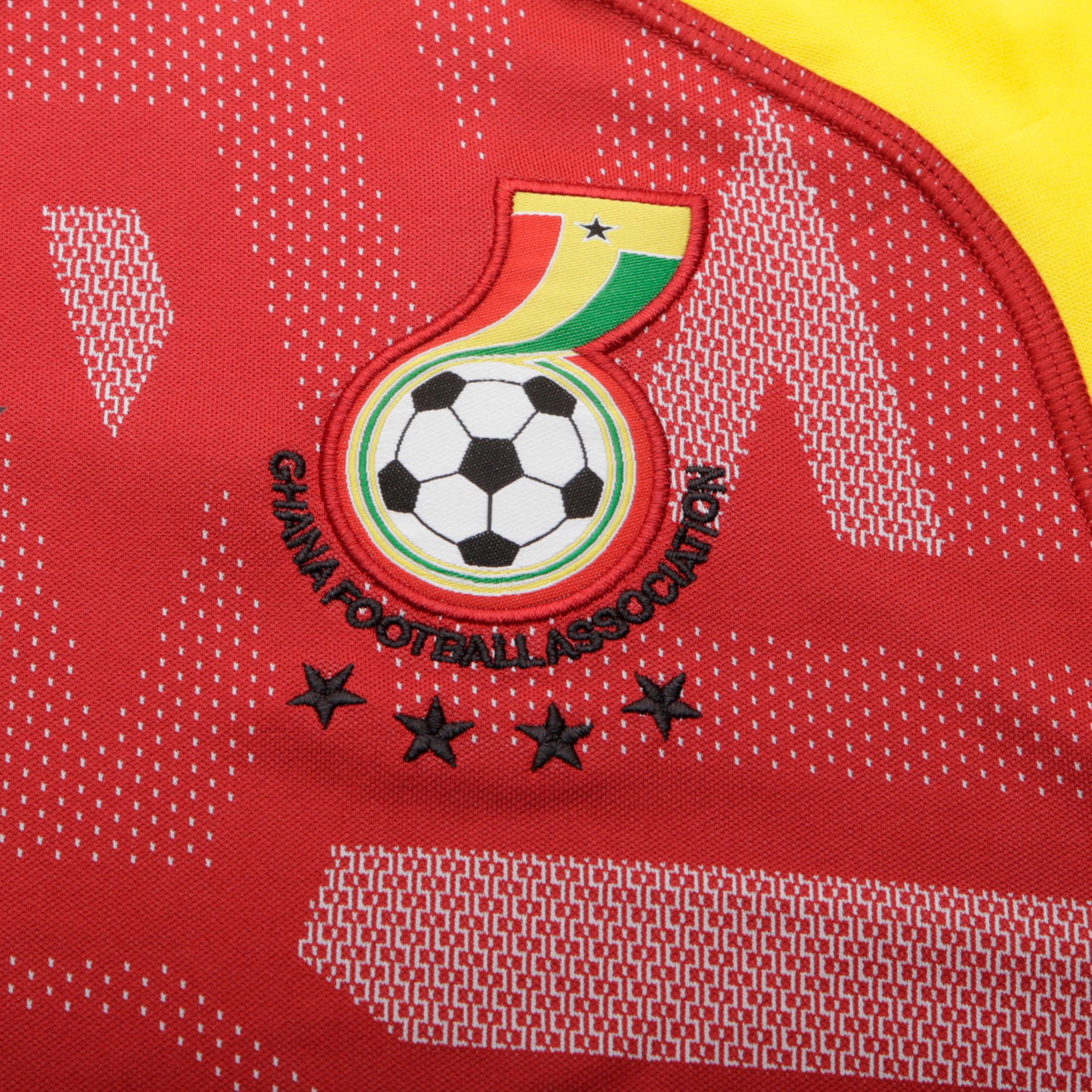Camiseta 1ª Selección Ghana 2018/2019 Granate Amarillo - Fútbol Factory