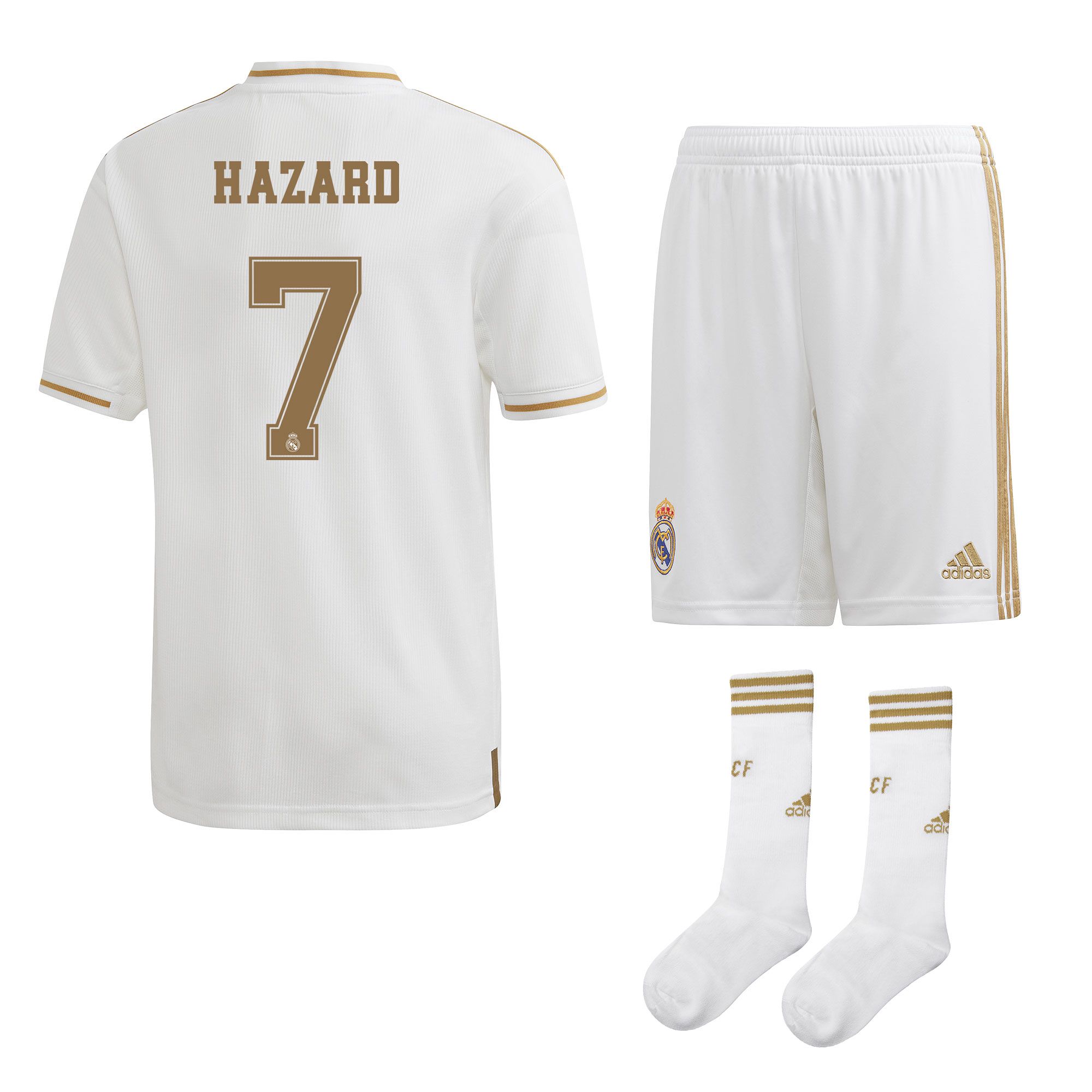 Conjunto 1ª Real Madrid 2019/2020 Junior Hazard - Fútbol Factory