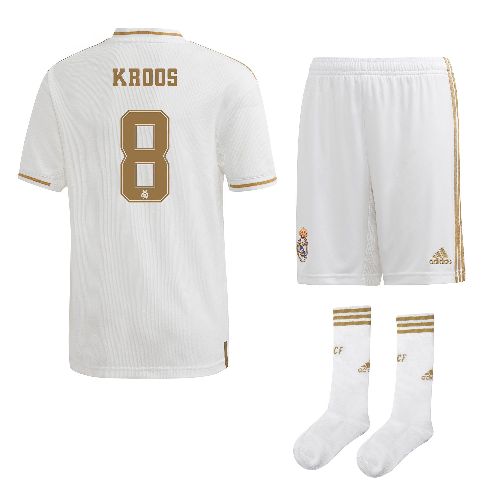 Conjunto 1ª Real Madrid 2019/2020 Junior Kroos - Fútbol Factory