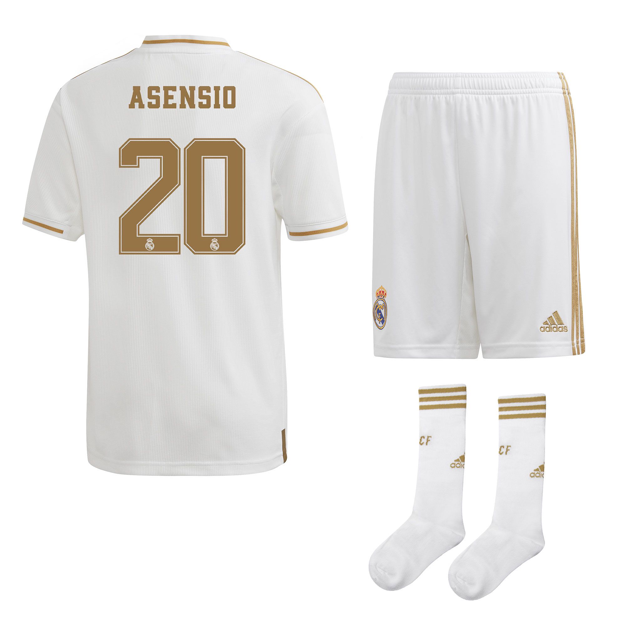 Conjunto 1ª Real Madrid 2019/2020 Junior Asensio - Fútbol Factory