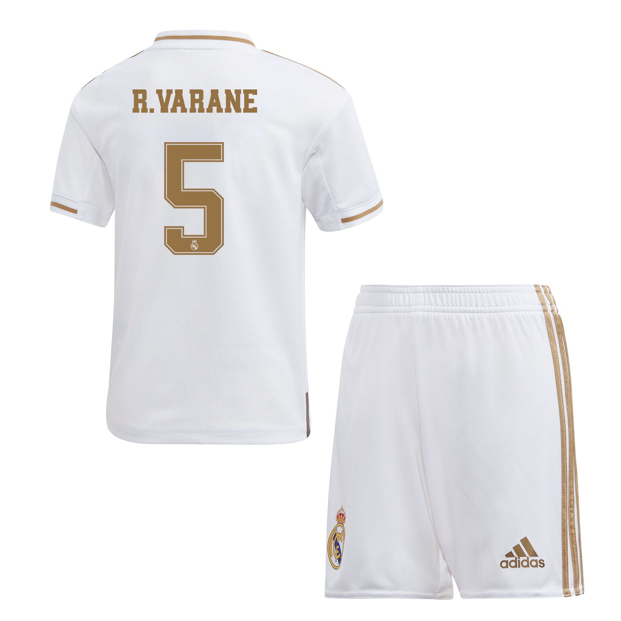 Conjunto 1ª Real Madrid 2019/2020 Infantil R. Varane - Fútbol Factory