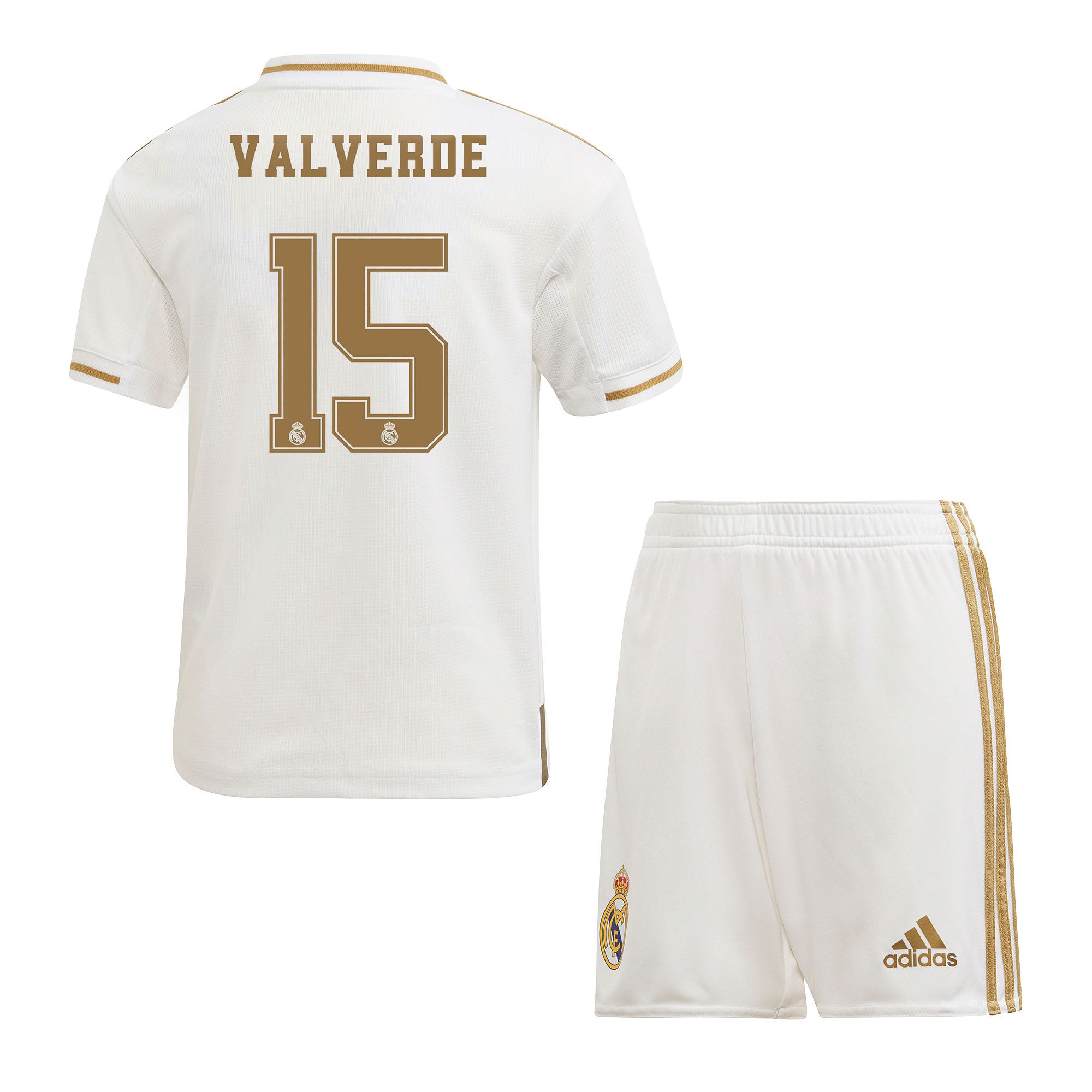 Conjunto 1ª Real Madrid 2019/2020 Infantil Valverde - Fútbol Factory