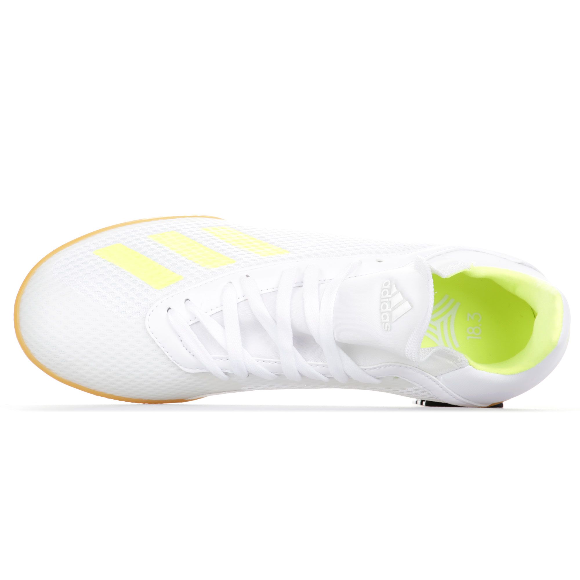 Zapatillas de Fútbol Sala X Tango 18.3 IN Junior Blanco Amarillo - Fútbol Factory