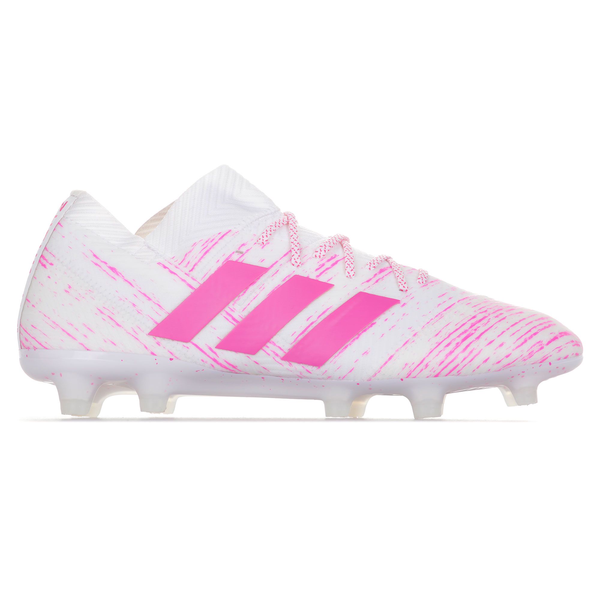 Botas de Futbol Nemeziz 18.1 FG Blanco Rosa