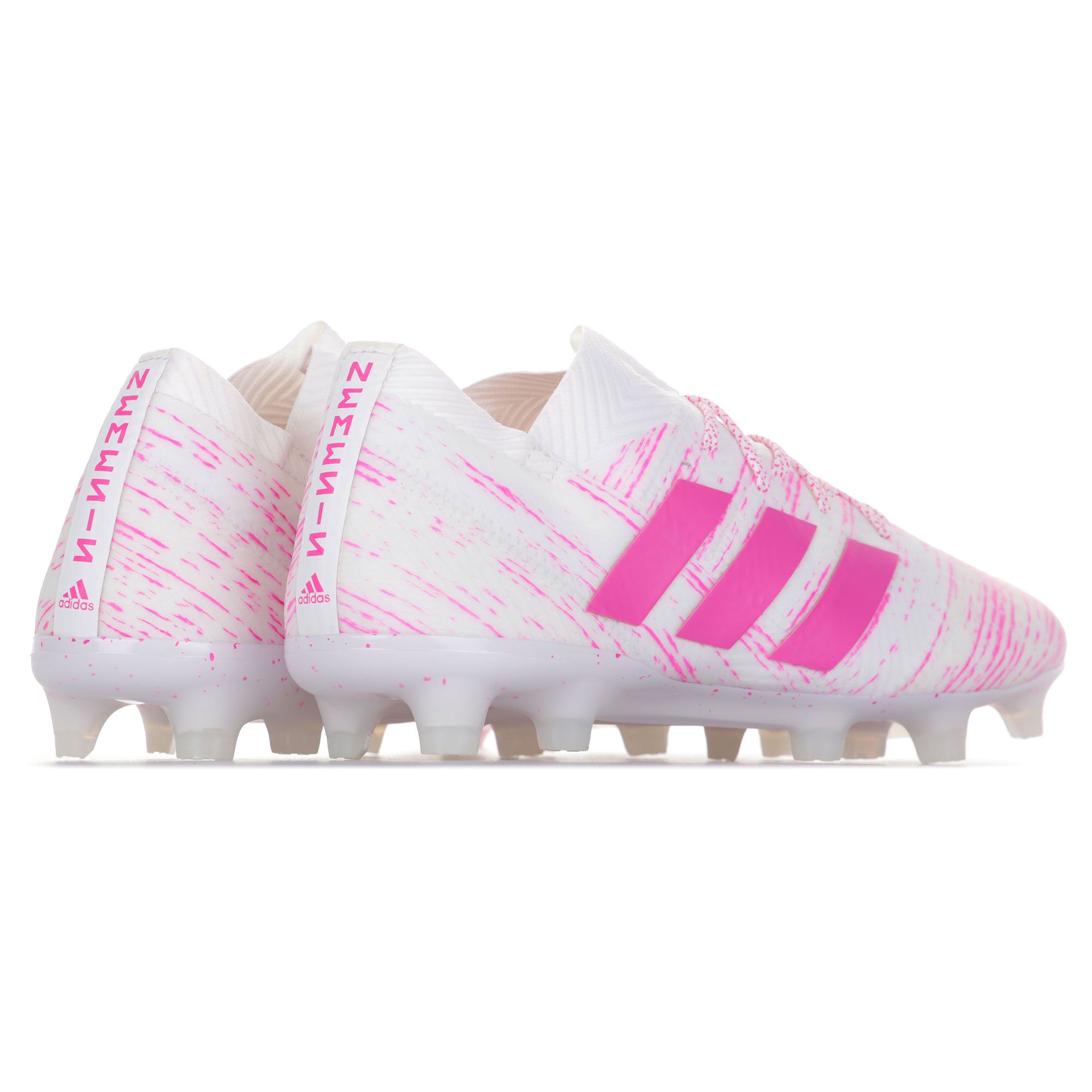 Botas de Futbol Nemeziz 18.1 FG Blanco Rosa