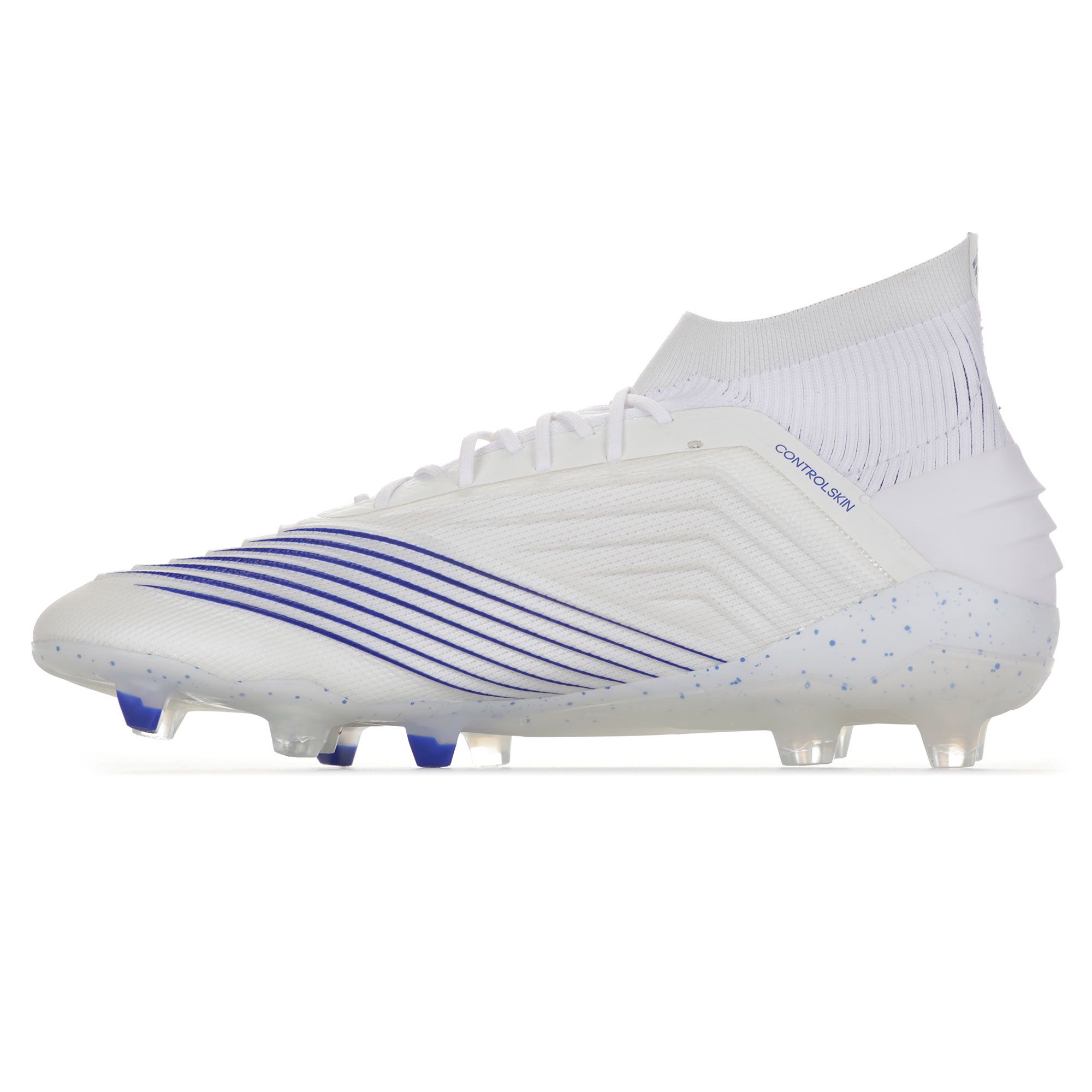 Botas de Fútbol Predator 19.1 FG Blanco Azul - Fútbol Factory