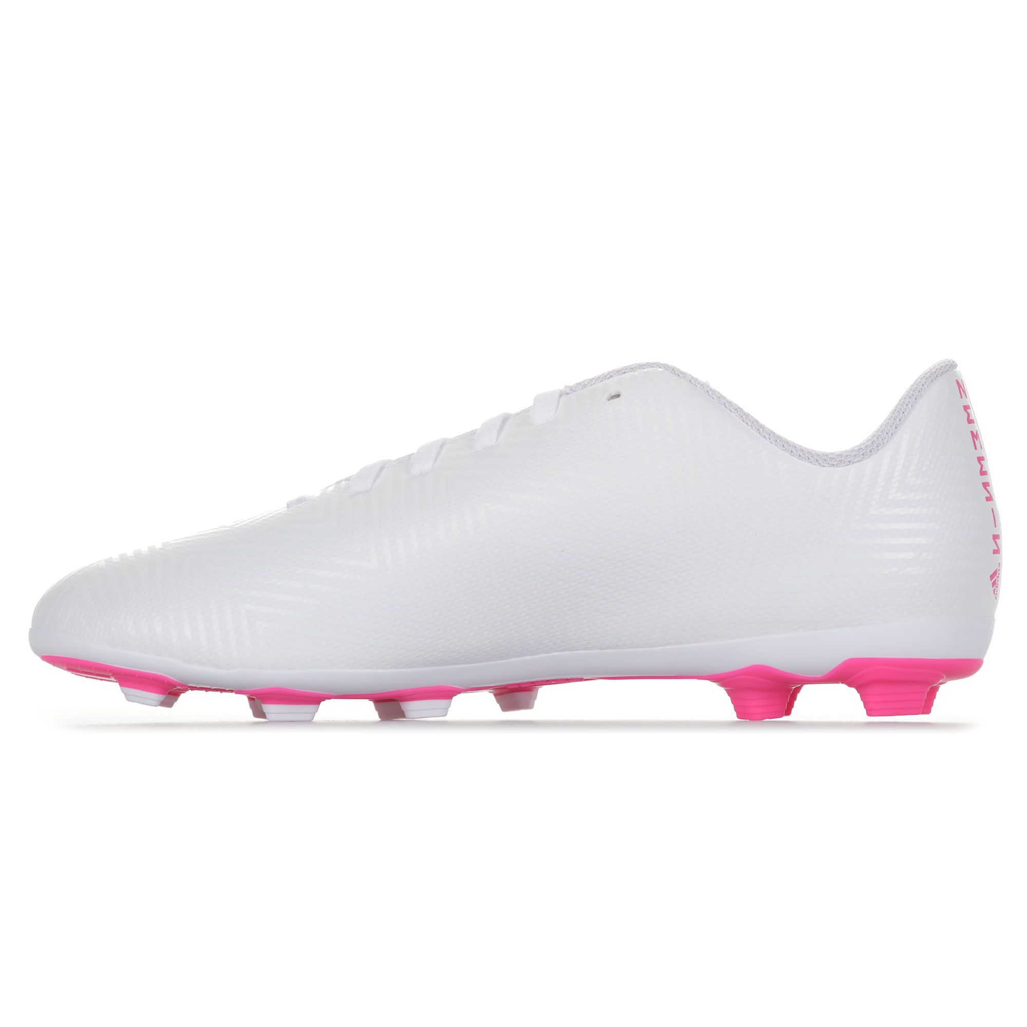 Botas de Fútbol Nemeziz 18.4 FxG Junior Blanco Rosa - Fútbol Factory