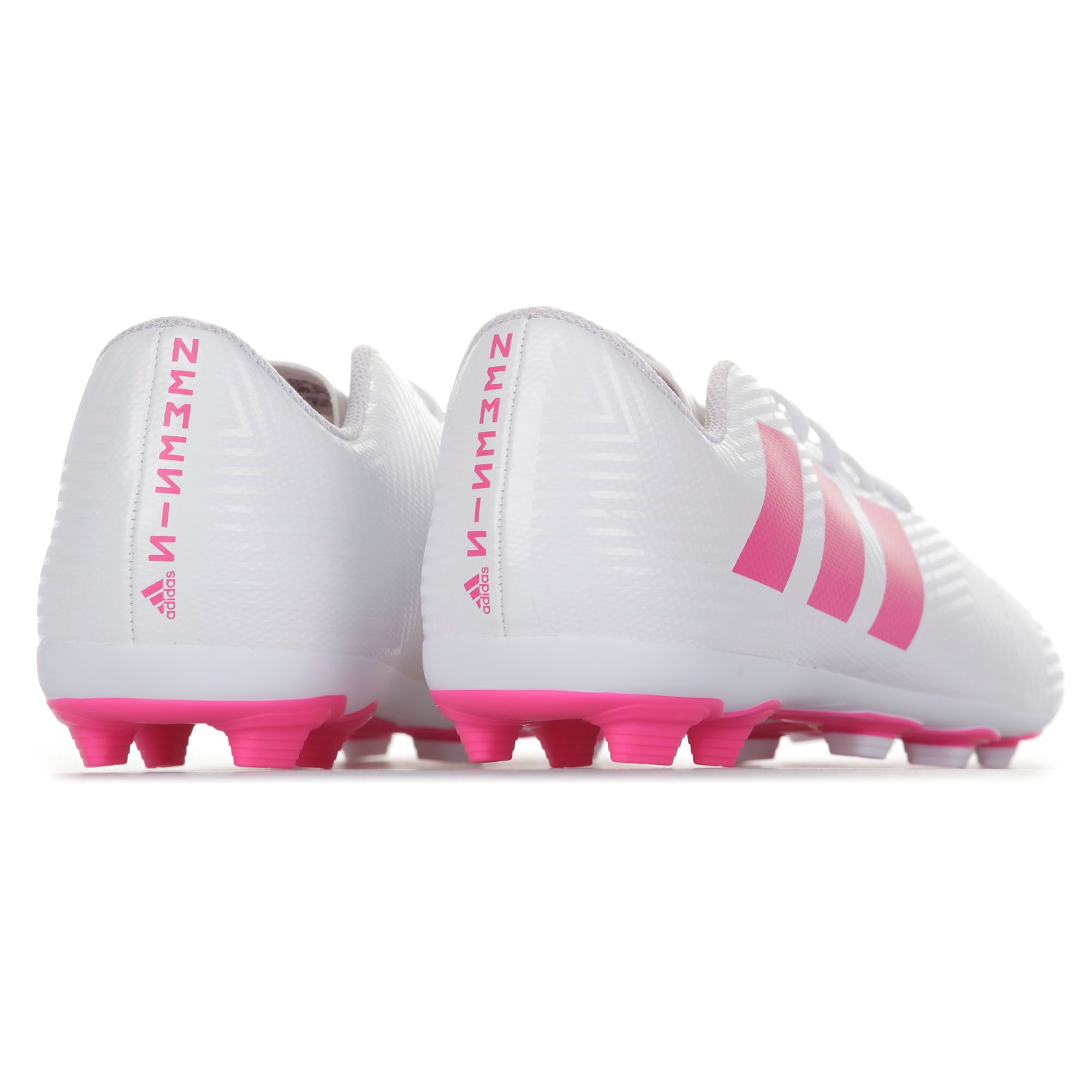 Botas de Fútbol Nemeziz 18.4 FxG Junior Blanco Rosa - Fútbol Factory