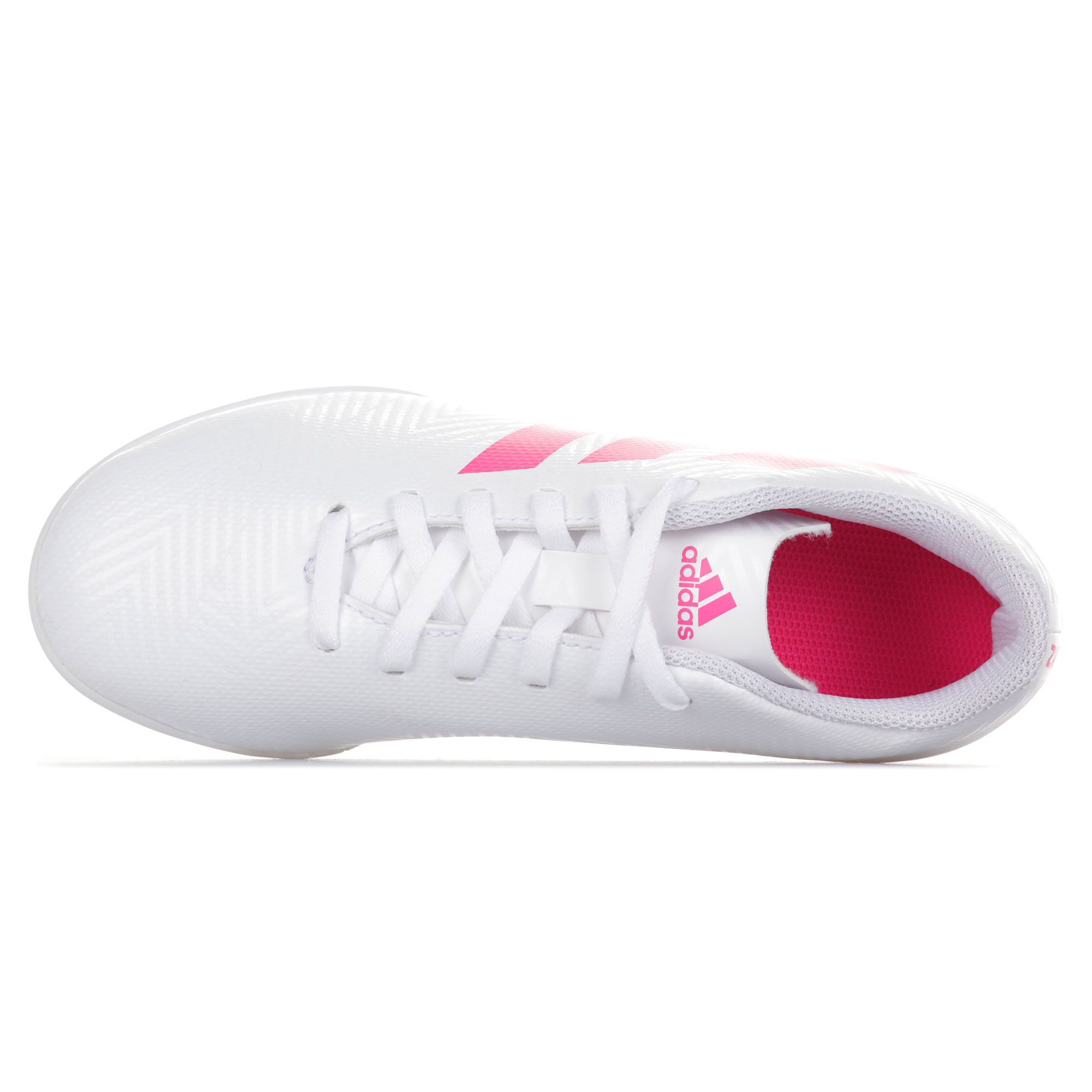 Botas de Fútbol Nemeziz 18.4 Multitaco Junior Blanco Rosa - Fútbol Factory