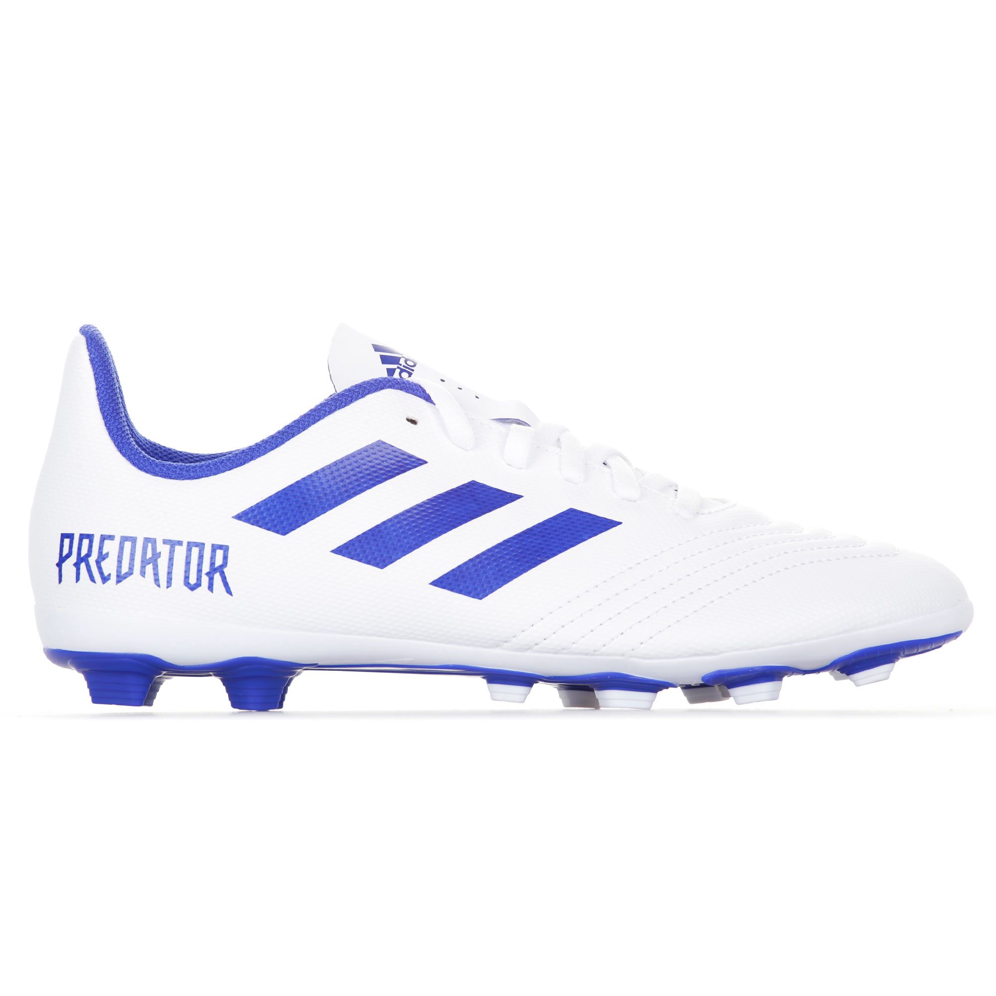 Botas de Fútbol Predator 19.4 FxG Junior Blanco Azul - Fútbol Factory