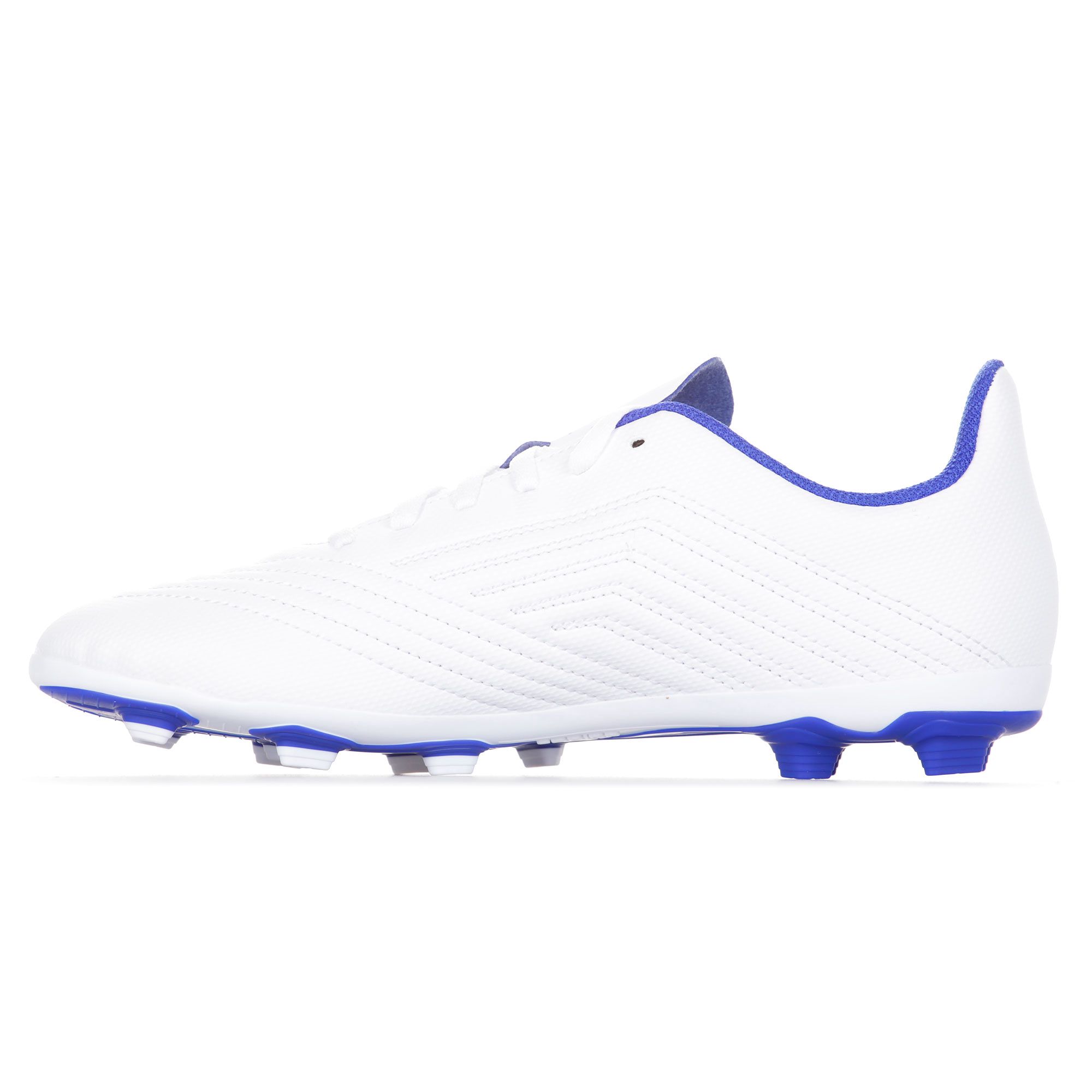 Botas de Fútbol Predator 19.4 FxG Junior Blanco Azul - Fútbol Factory
