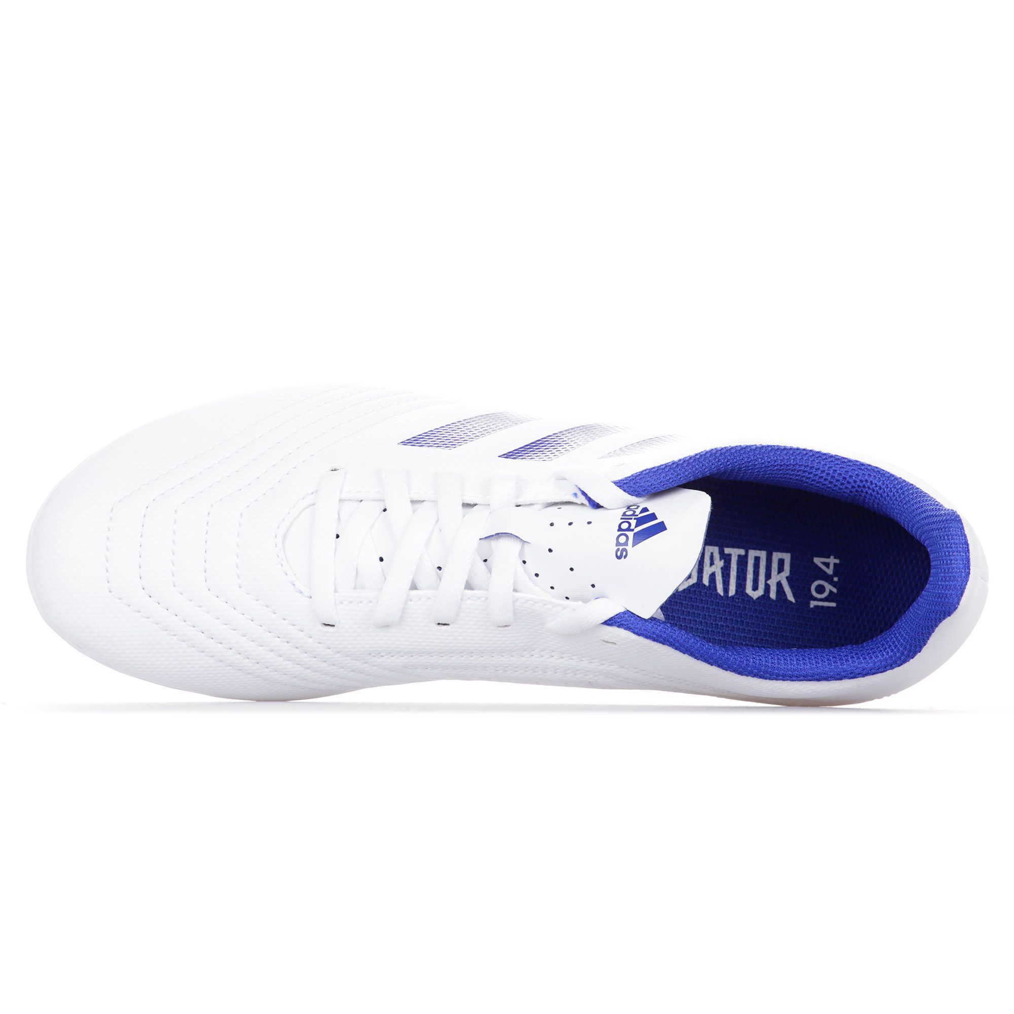 Botas de Fútbol Predator 19.4 FxG Junior Blanco Azul - Fútbol Factory