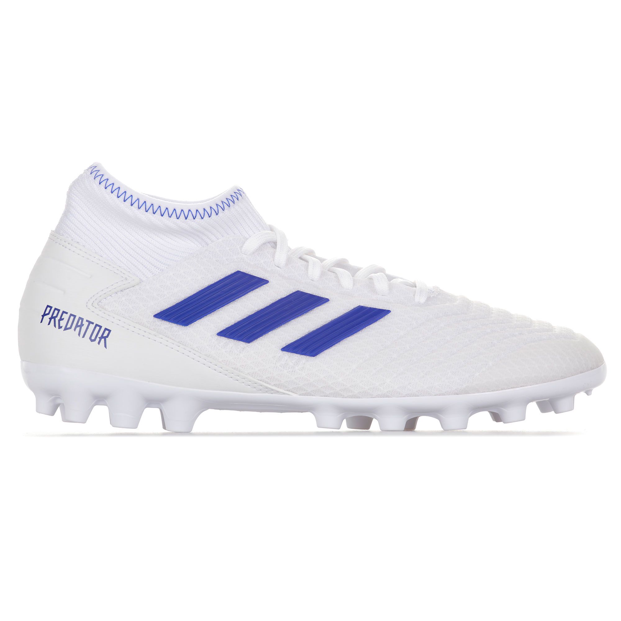 Botas de Fútbol Predator 19.3 AG Blanco Azul - Fútbol Factory