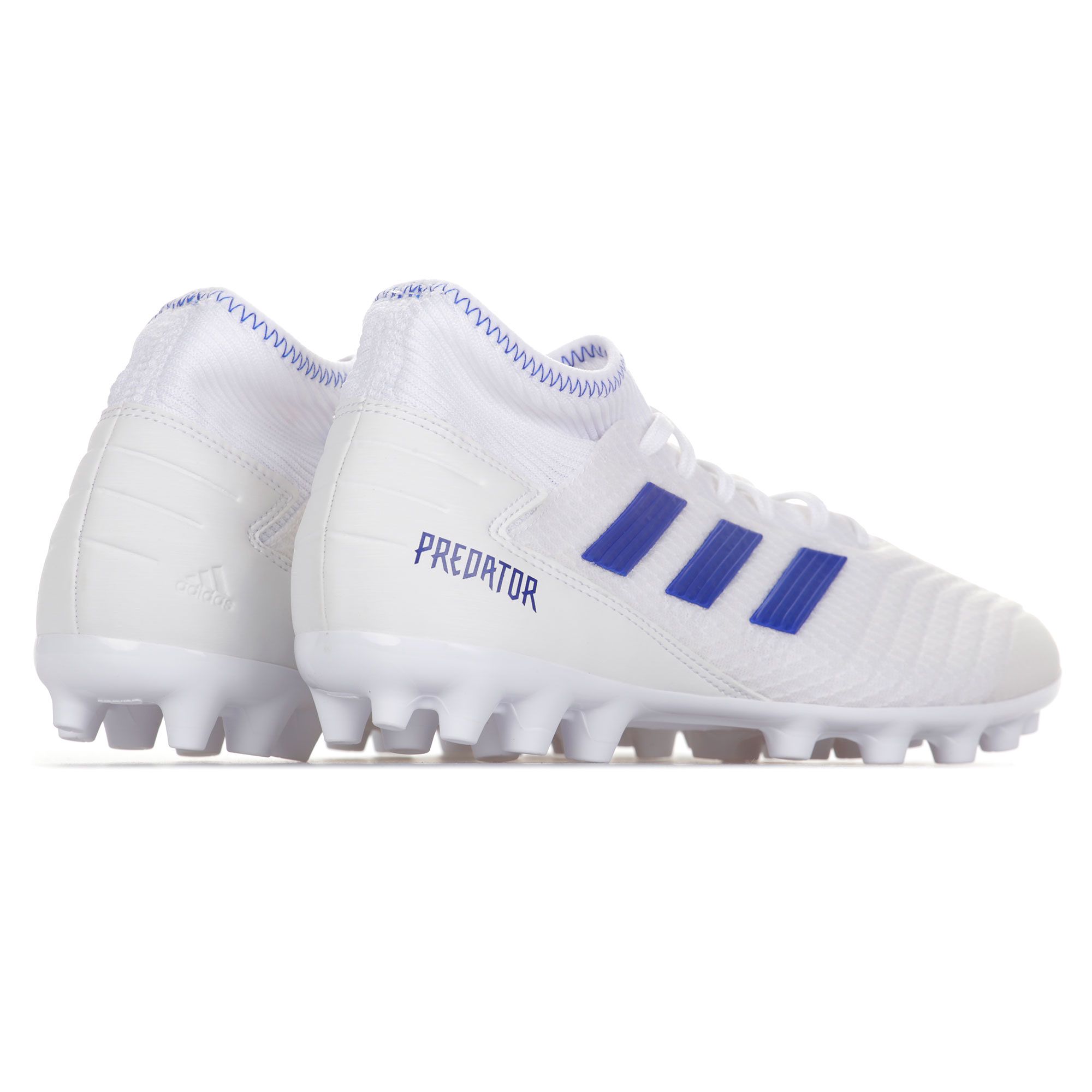 Botas de Fútbol Predator 19.3 AG Blanco Azul - Fútbol Factory