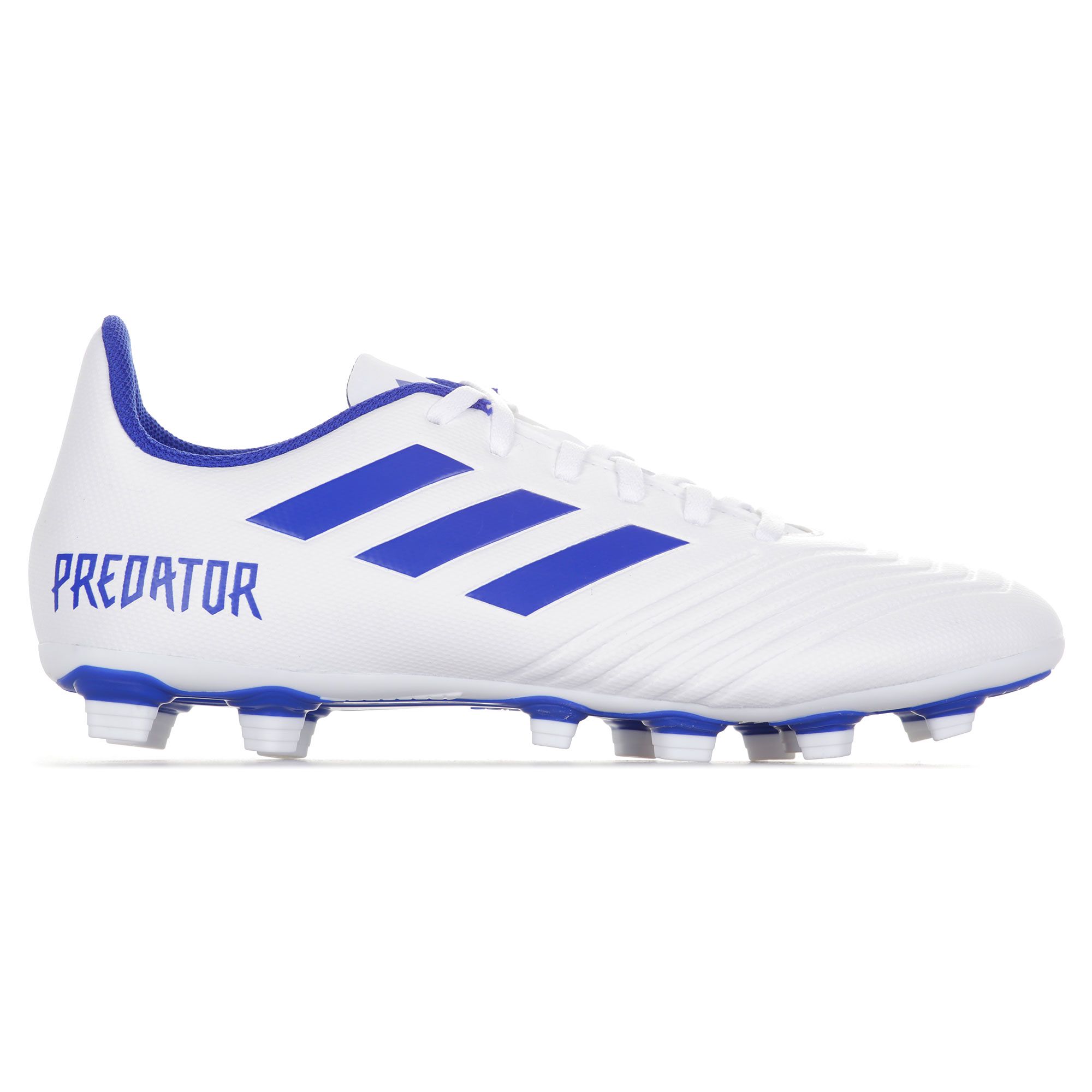 Botas de Fútbol Predator 19.4 FxG Blanco Azul - Fútbol Factory