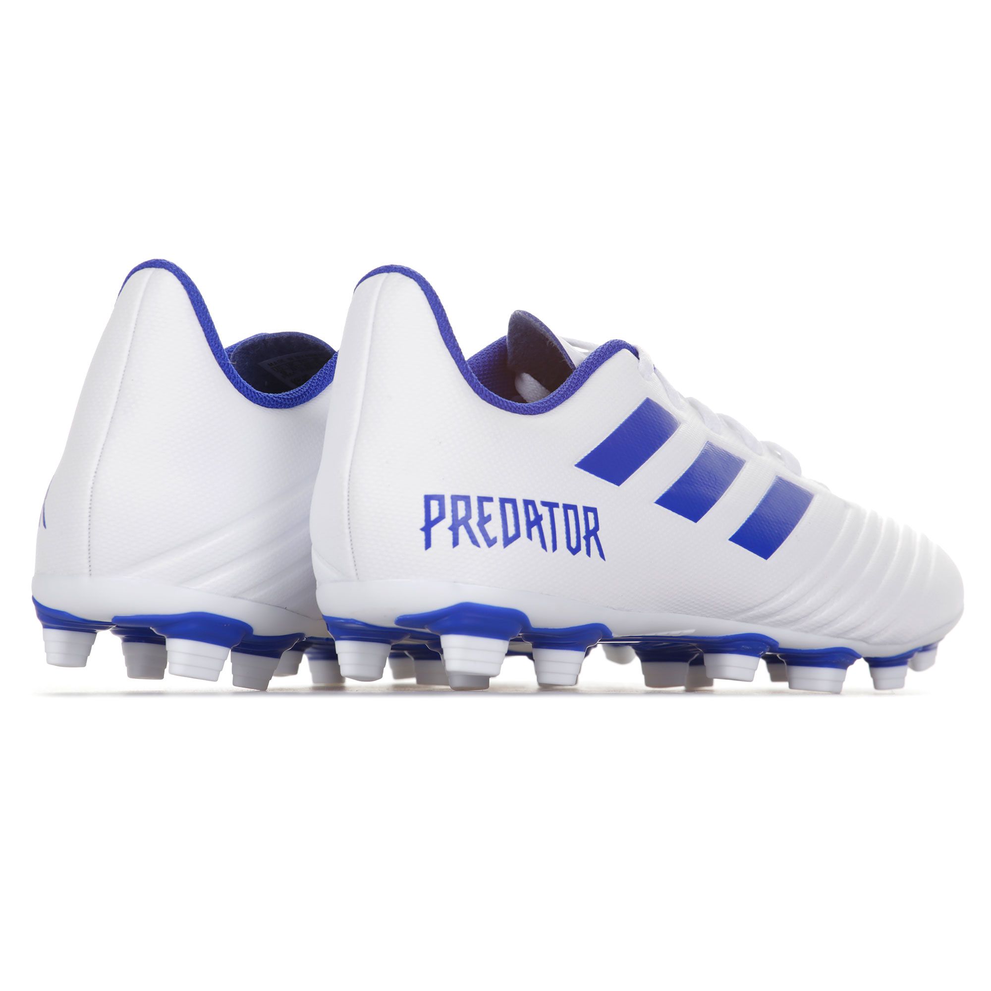 Botas de Fútbol Predator 19.4 FxG Blanco Azul - Fútbol Factory