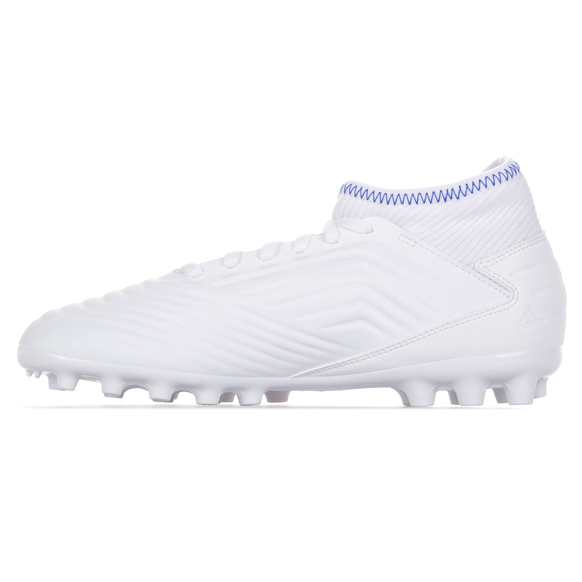 Botas de Fútbol Predator 19.3 AG Junior Blanco Azul - Fútbol Factory