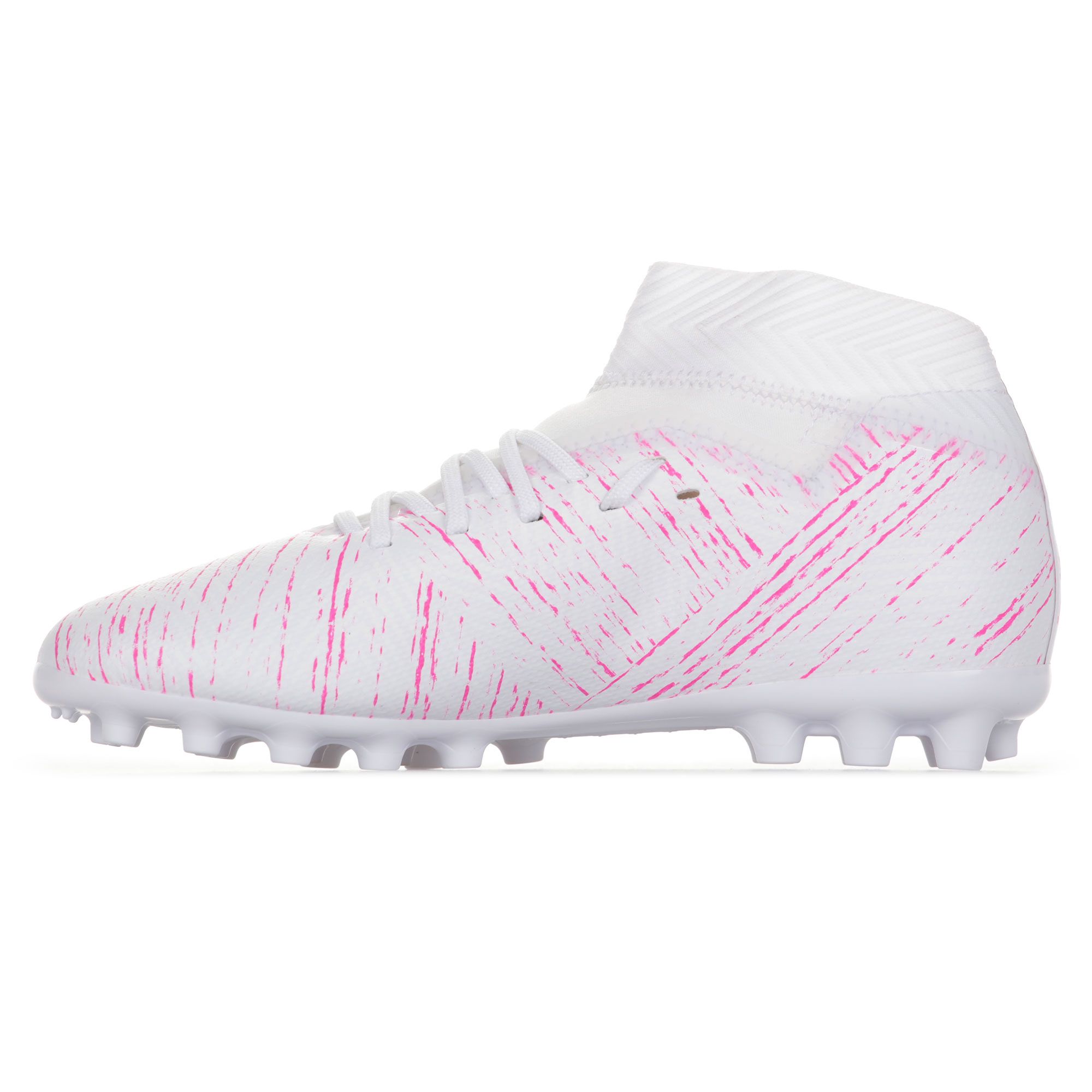 Botas de Fútbol Nemeziz 18.3 AG Junior Blanco Rosa - Fútbol Factory