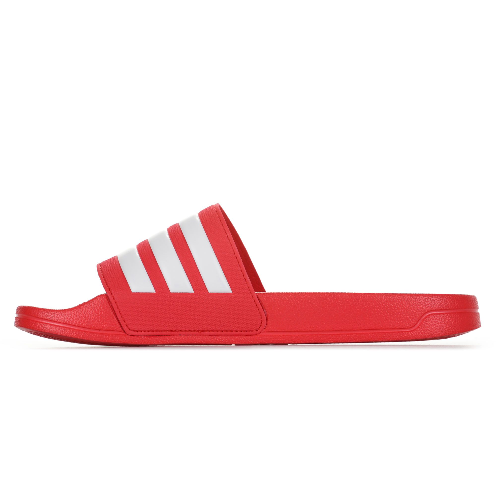 Chanclas Adilette Shower Rojo Blanco - Fútbol Factory