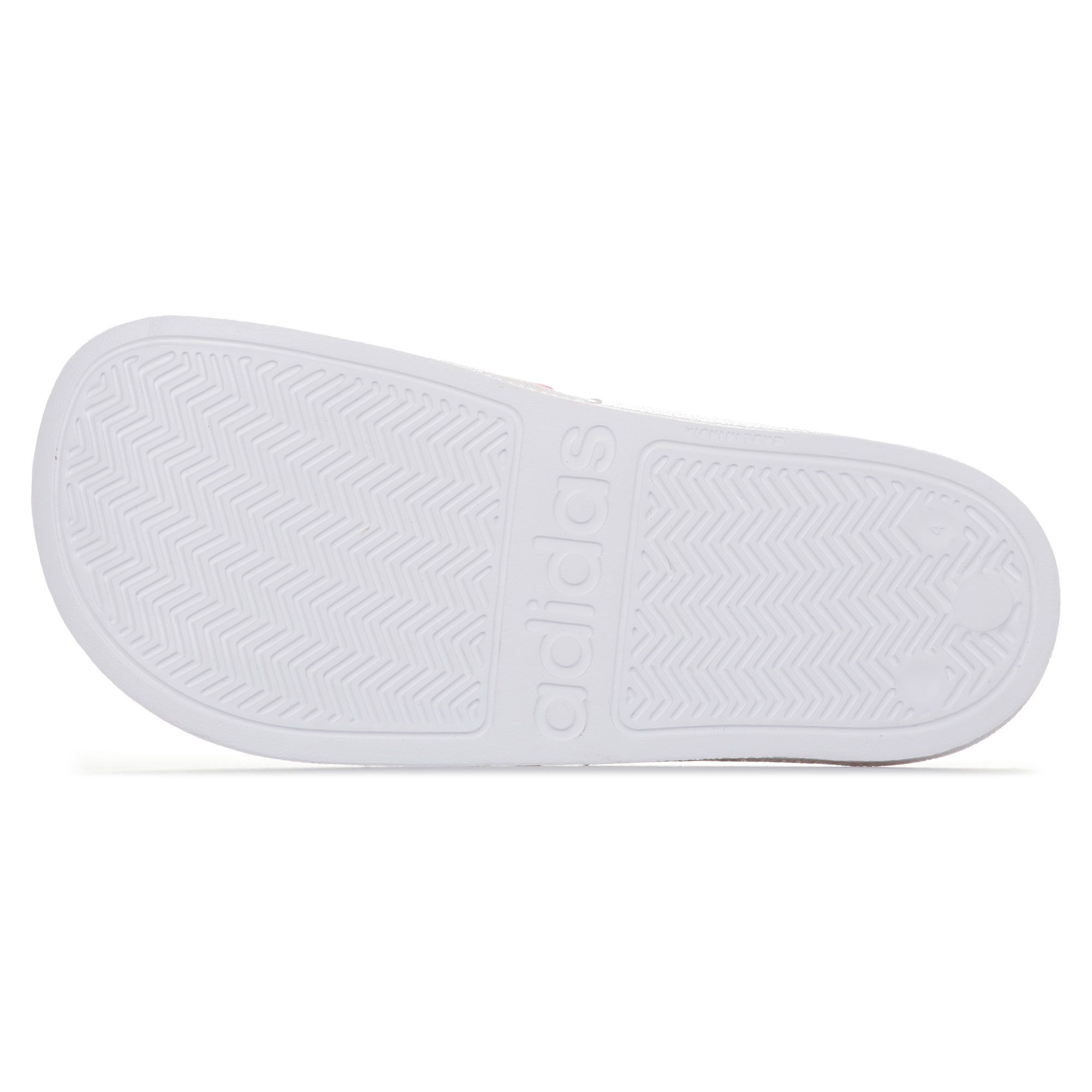 Chanclas Adilette Shower Blanco Rosa - Fútbol Factory