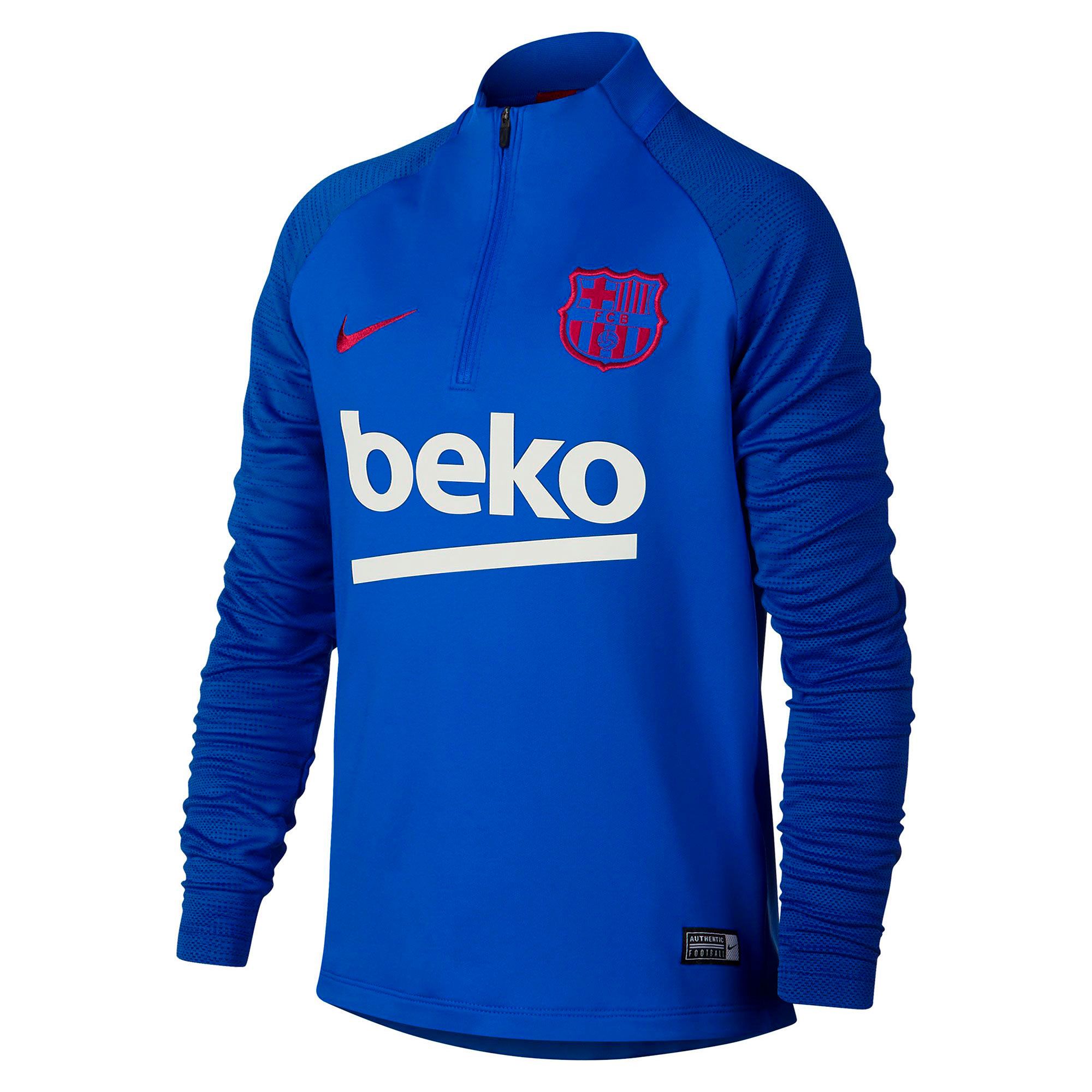 Sudadera de Training FC Barcelona 2019/2020 Dri-FIT Strike Junior Azul - Fútbol Factory