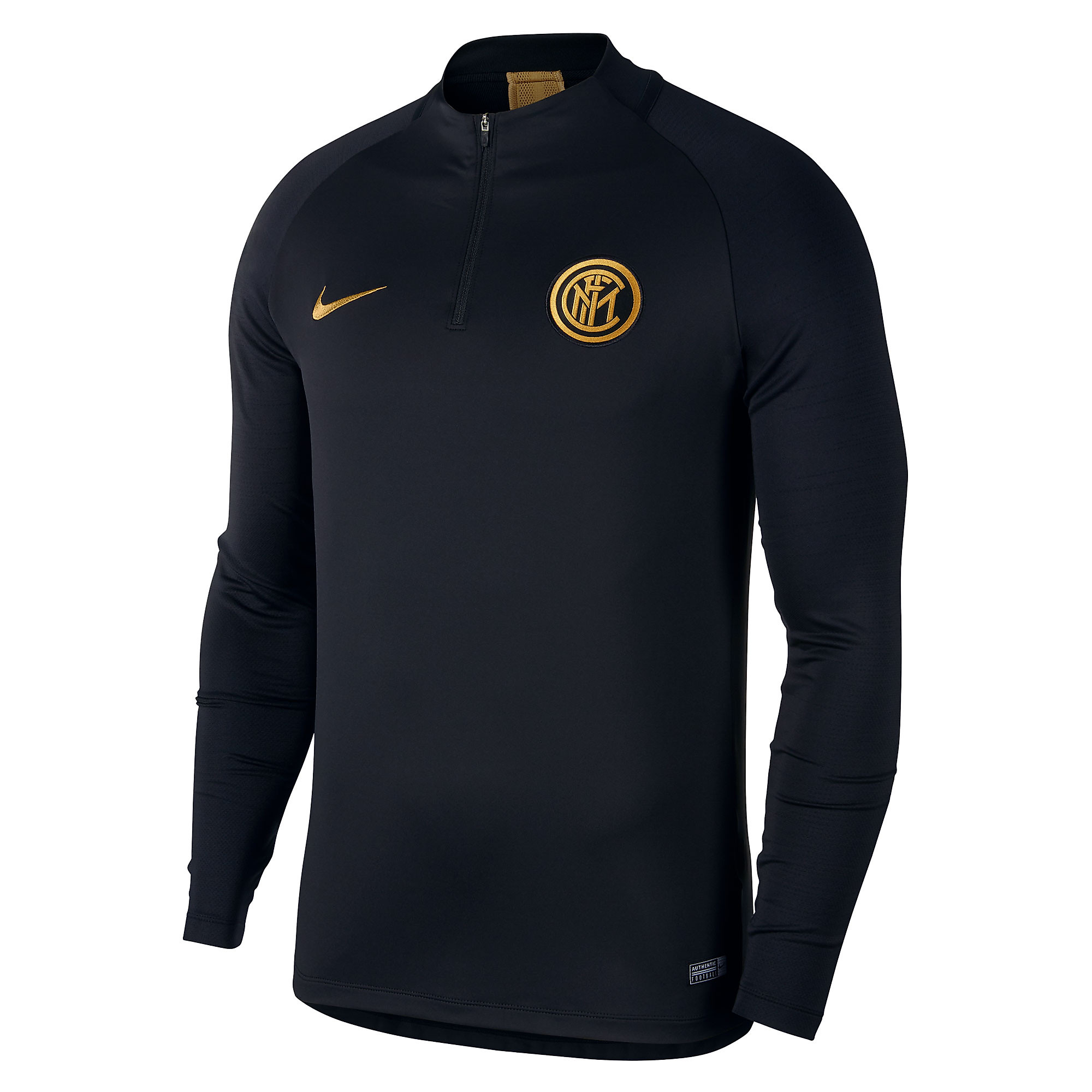 Sudadera de Training Inter Milan 2019/2020 Dri-FIT Strike Negro Dorado - Fútbol Factory