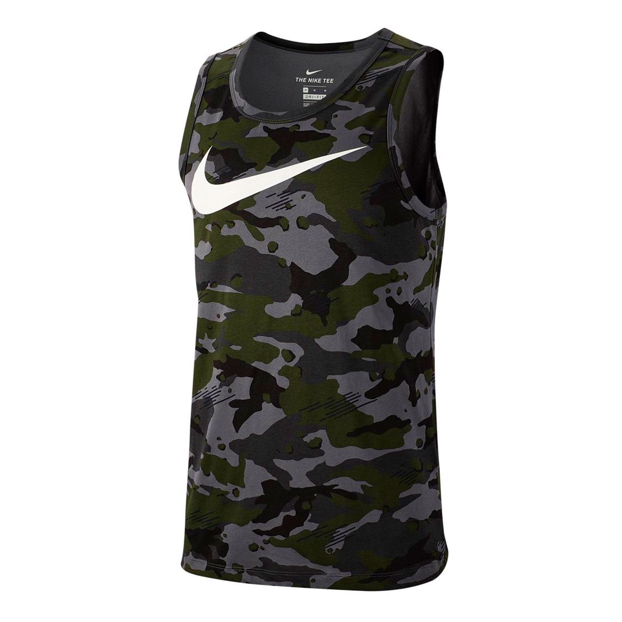 Camiseta de Training Dry Tirantes Gris Camo - Fútbol Factory