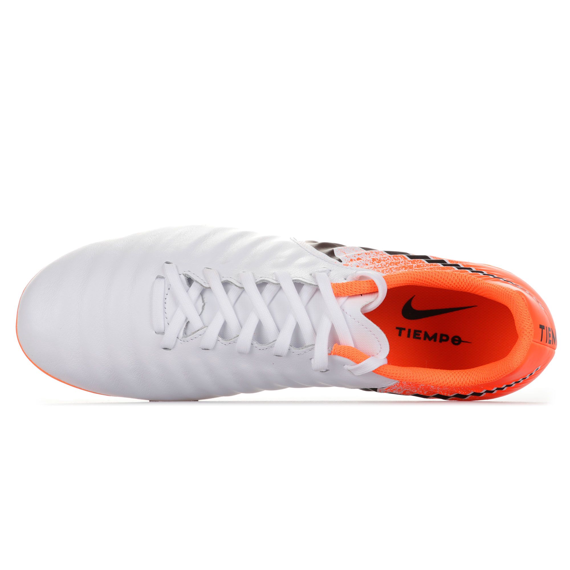 Botas de fútbol de la línea Tiempo Legend VII Academy FG Naranja Blanco - Fútbol Factory