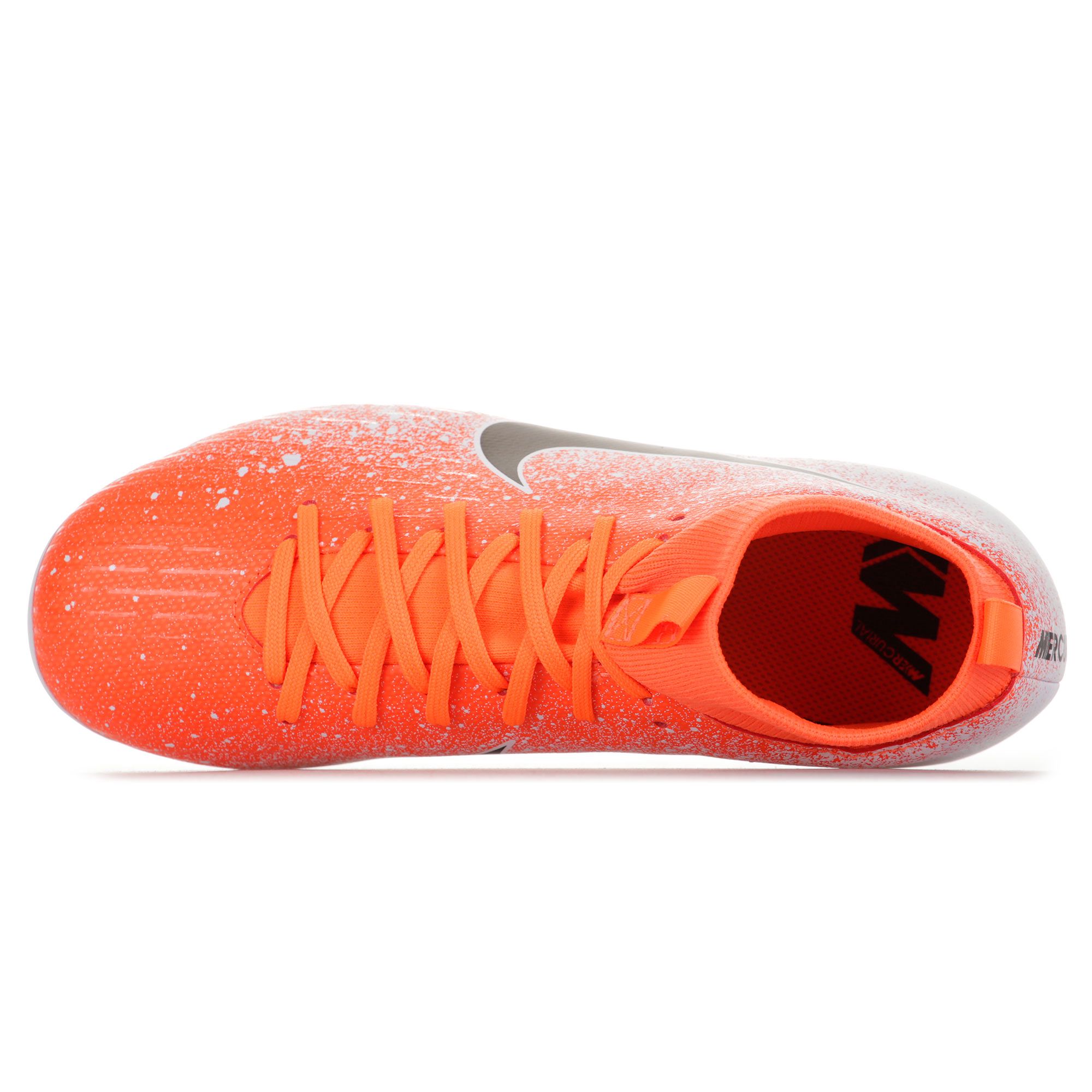 Botas de Fútbol Mercurial Superfly VI Academy MG Junior Naranja Blanco - Fútbol Factory