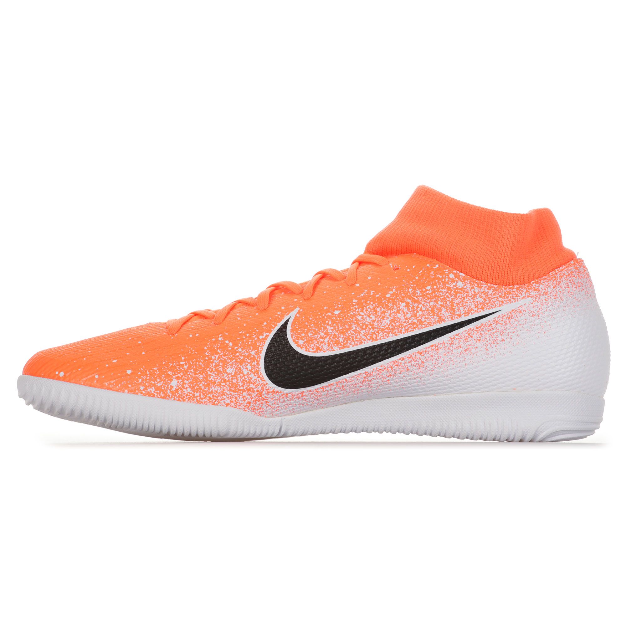 Zapatillas de Fútbol Sala Mercurial SuperflyX VI Academy IC Naranja Blanco - Fútbol Factory