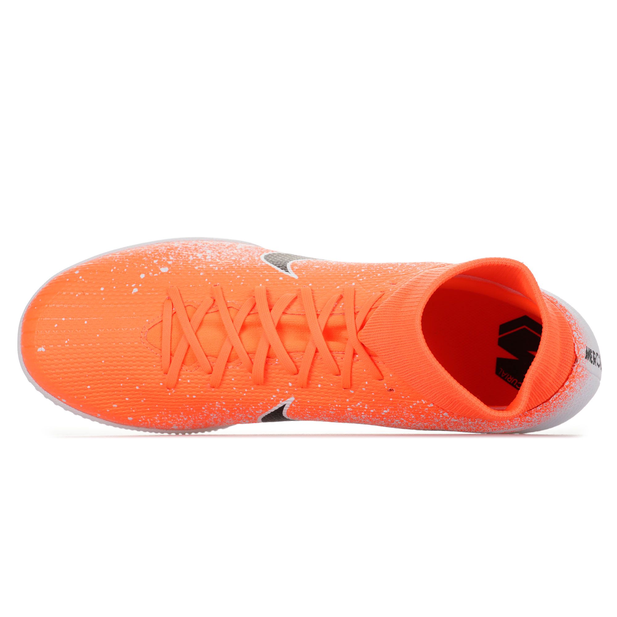Zapatillas de Fútbol Sala Mercurial SuperflyX VI Academy IC Naranja Blanco - Fútbol Factory