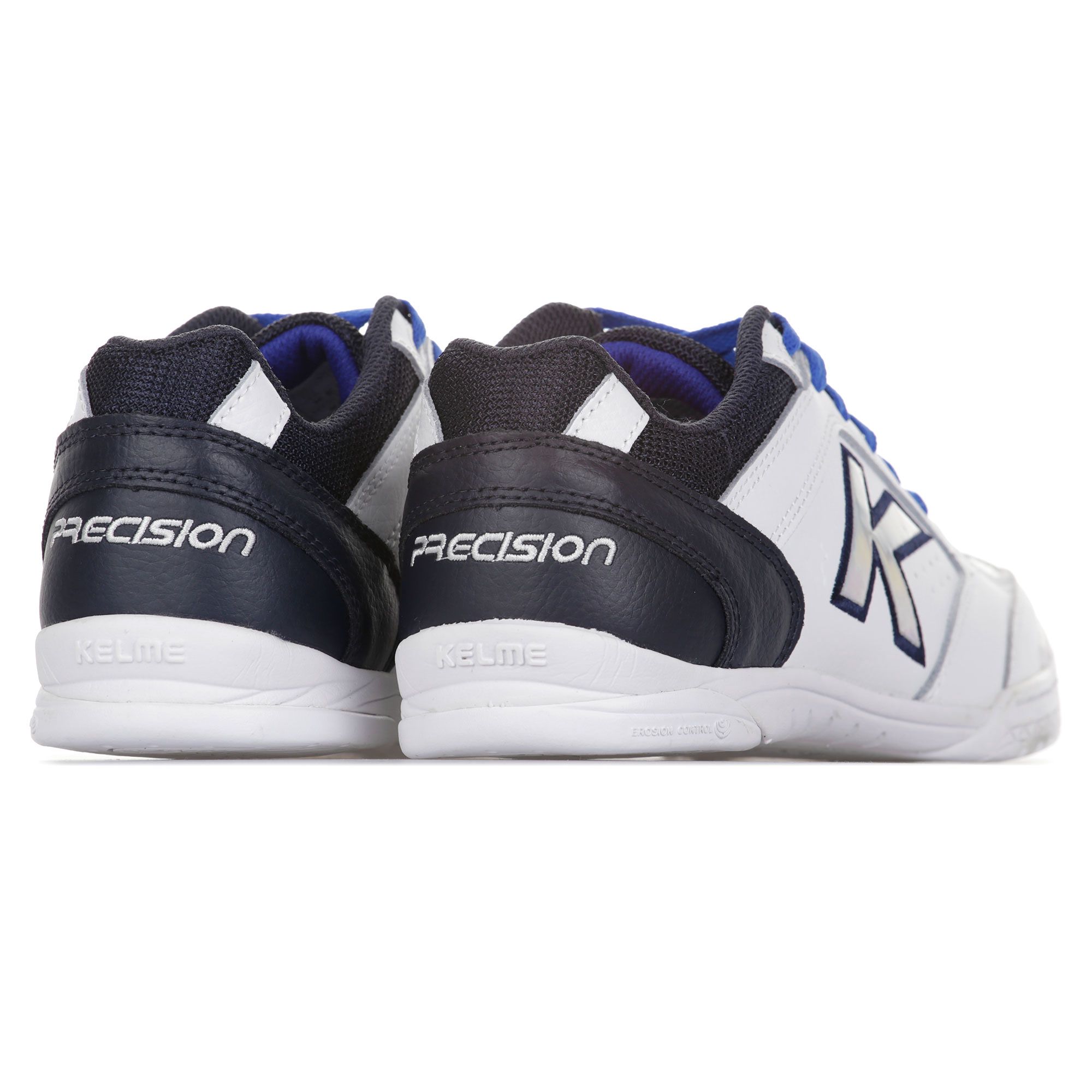 Zapatillas de Fútbol Sala Precision Elite IN Modelo Exclusivo FF Blanco Azul - Fútbol Factory