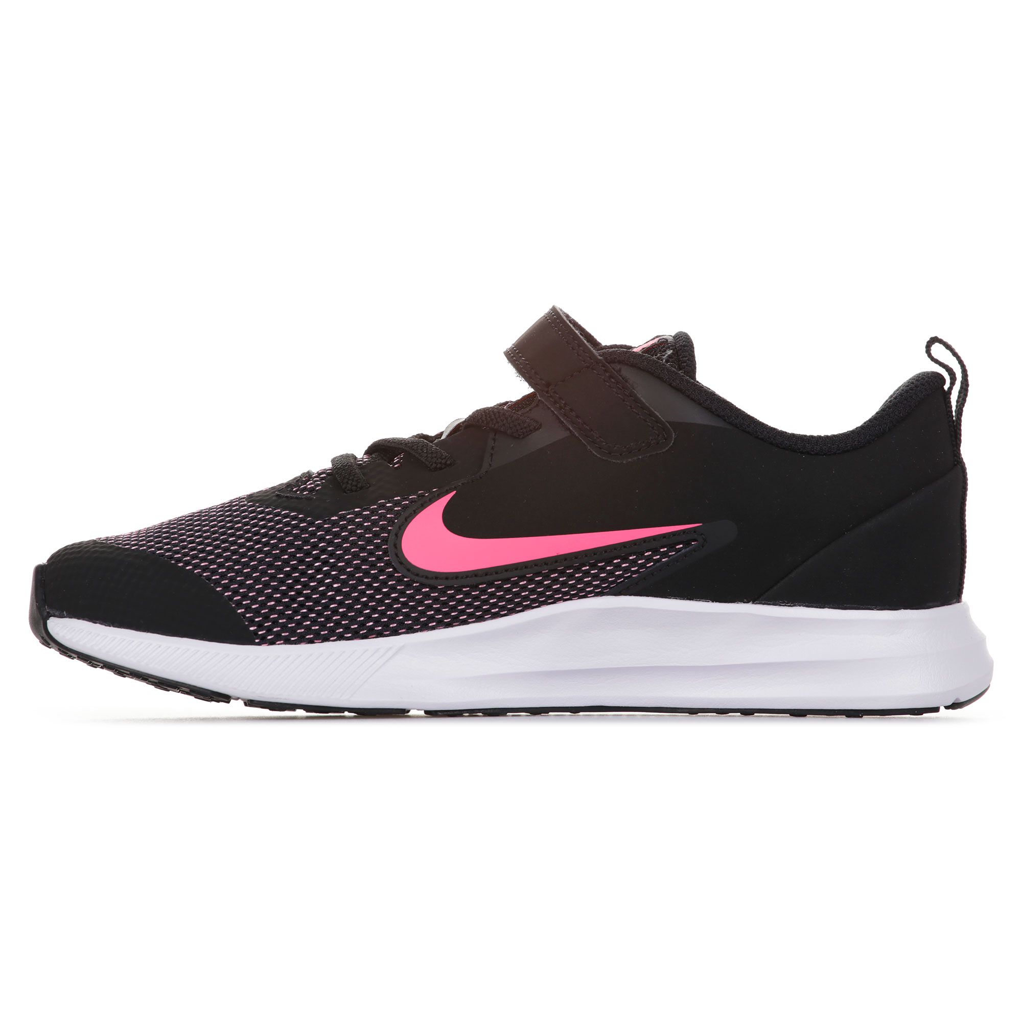 Zapatillas de Running Downshifter 9 Velcro Infantil Negro - Fútbol Factory