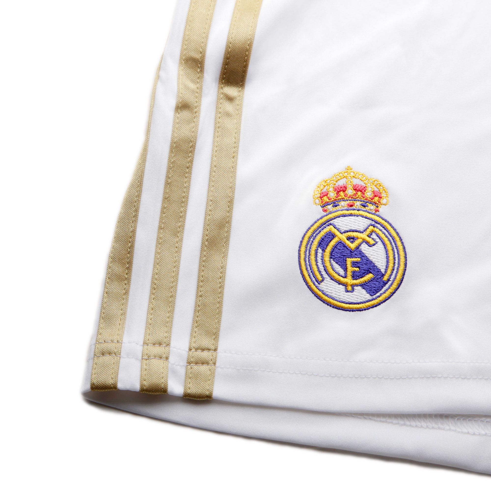 Pantalón 1ª Real Madrid 2019/2020 Blanco Dorado - Fútbol Factory