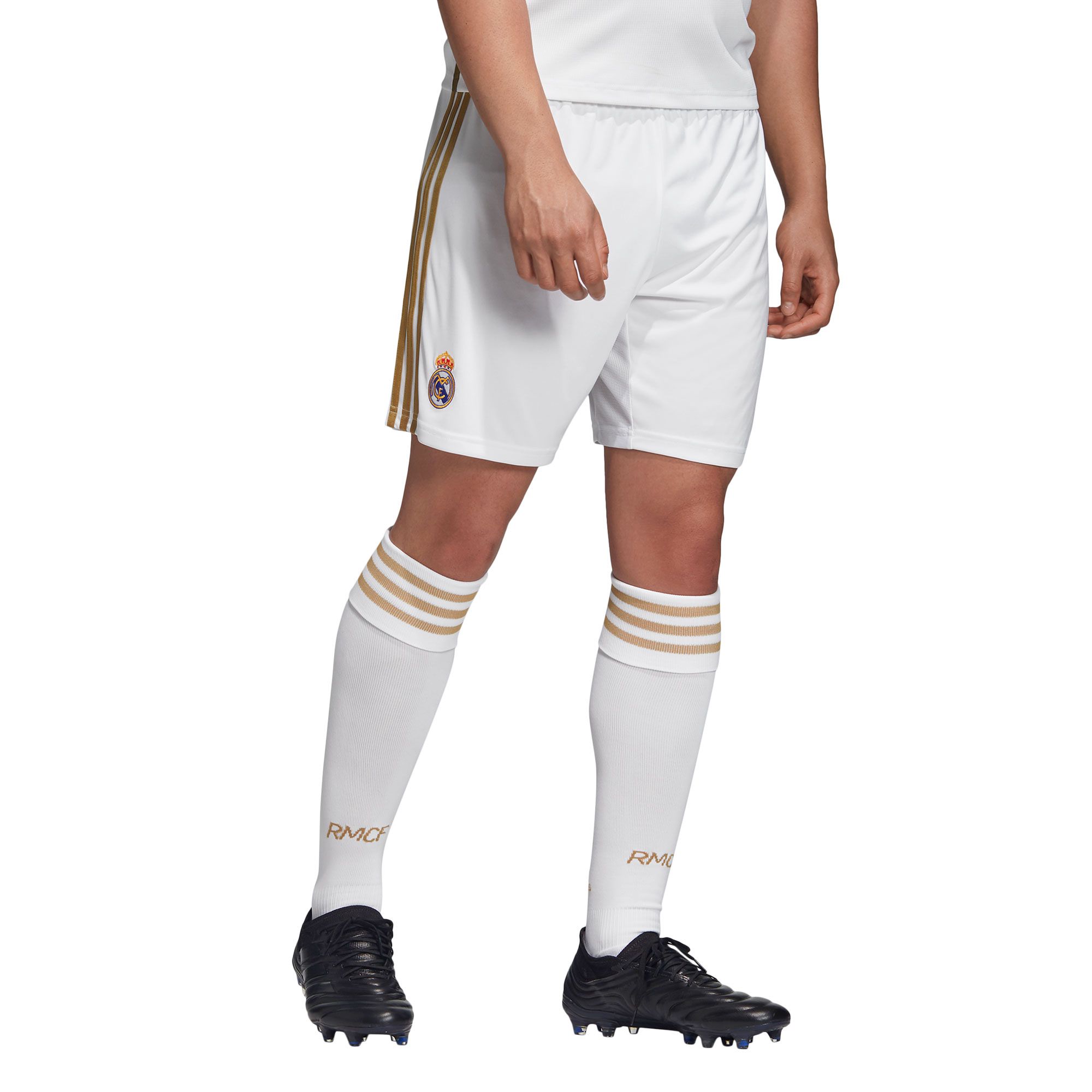 Pantalón 1ª Real Madrid 2019/2020 Blanco Dorado - Fútbol Factory