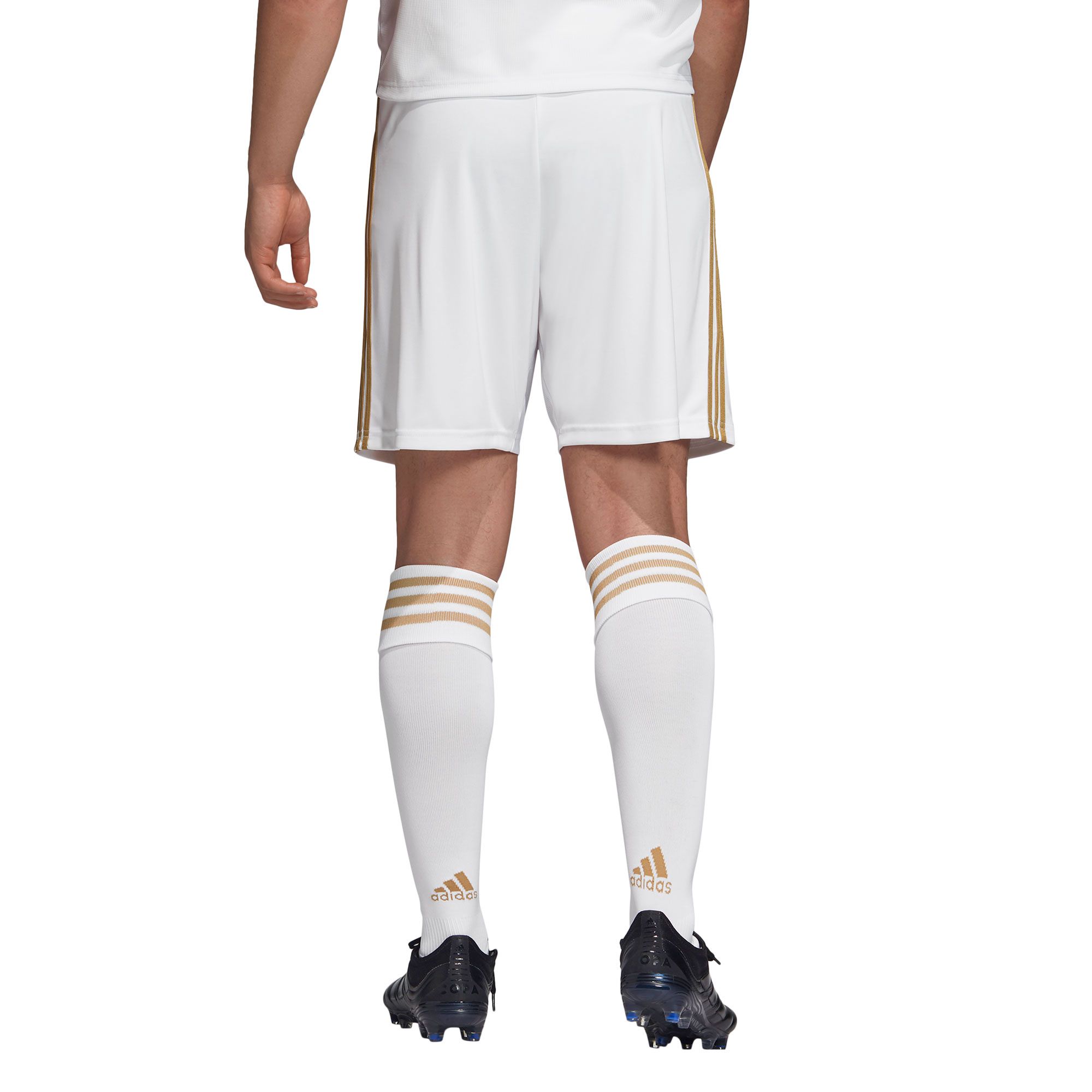 Pantalón 1ª Real Madrid 2019/2020 Blanco Dorado - Fútbol Factory