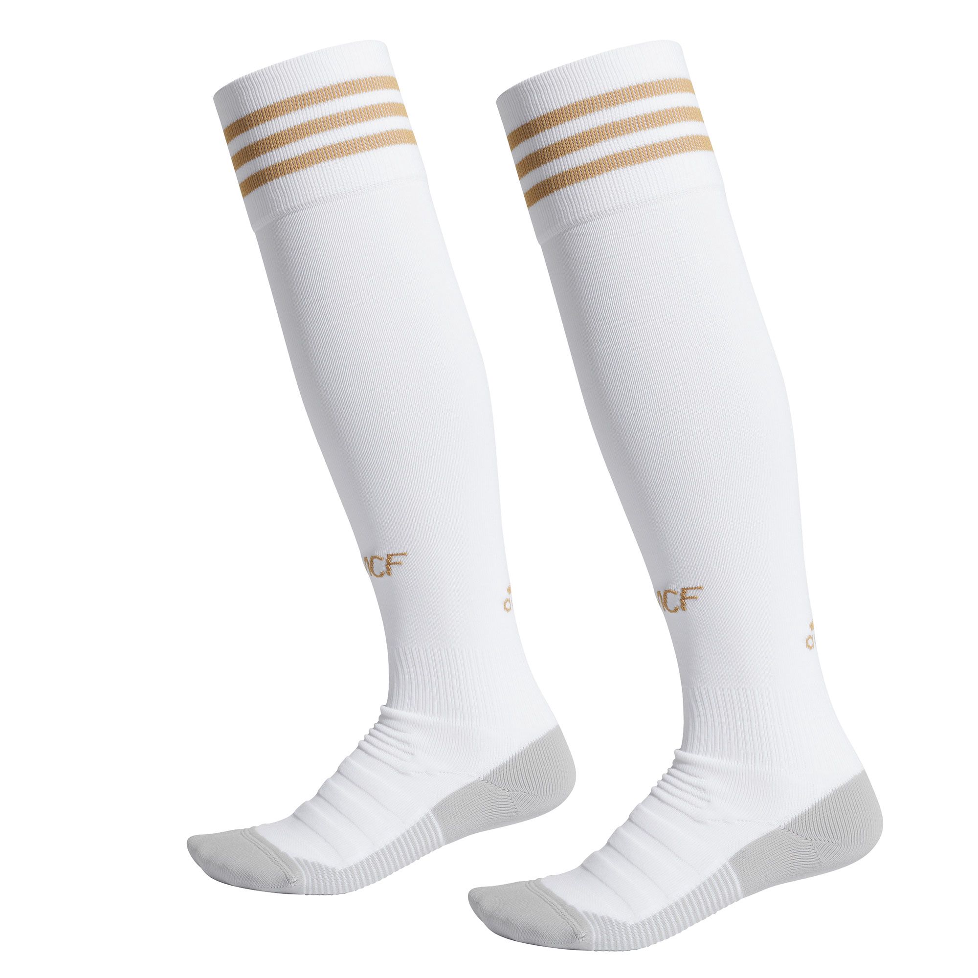 Medias 1ª Real Madrid 2019/2020 Blanco Dorado - Fútbol Factory