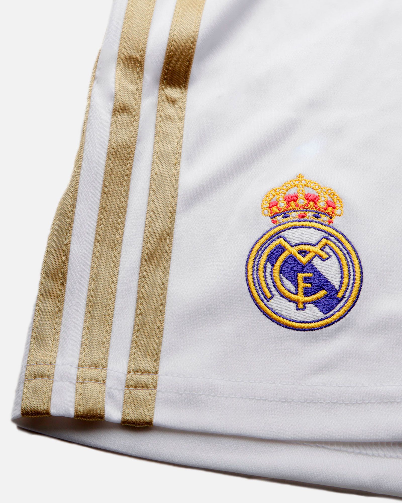 Pantalón 1ª Real Madrid 2019/2020 Junior Blanco Dorado - Fútbol Factory