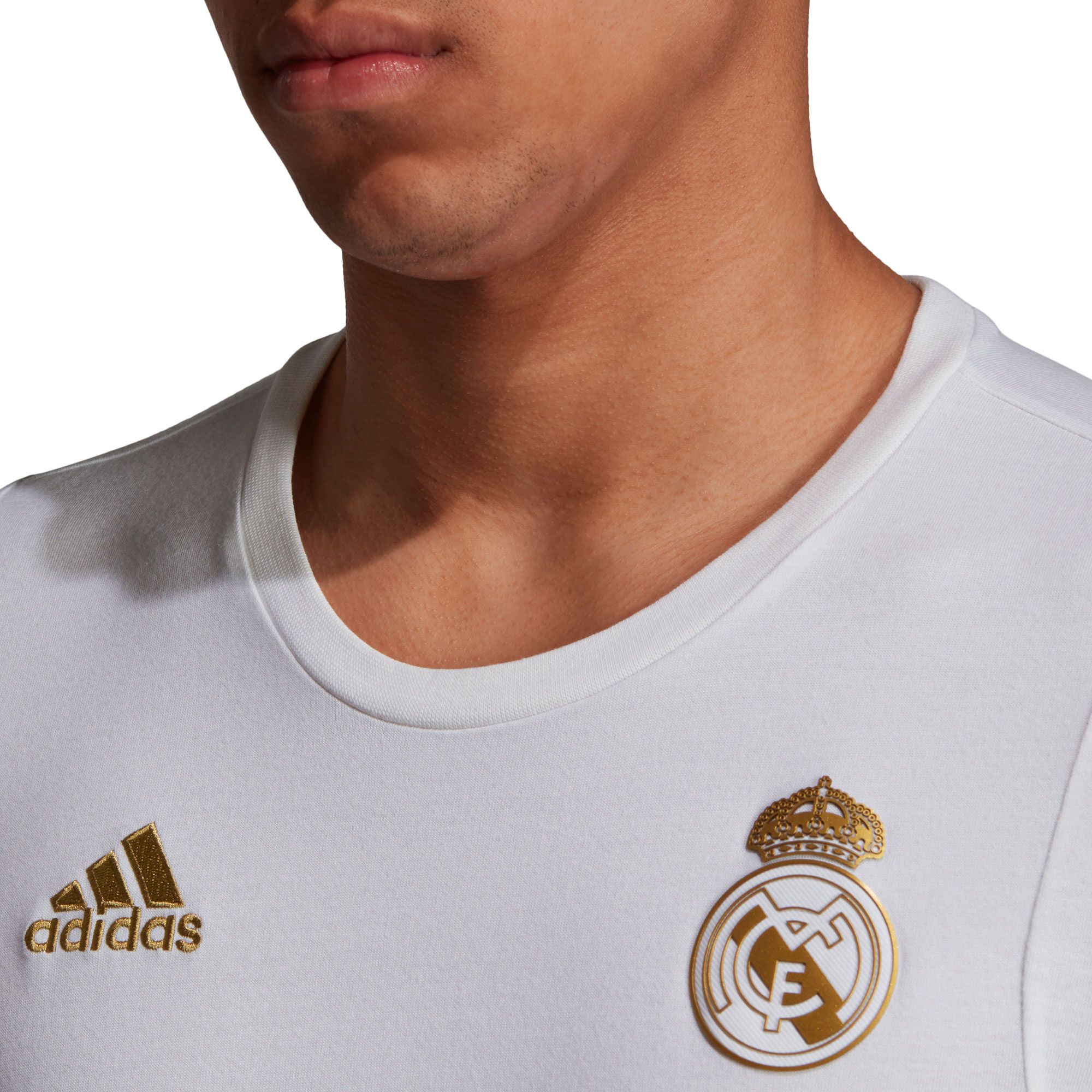 Camiseta de Paseo Real Madrid 2019/2020 Blanco Dorado - Fútbol Factory