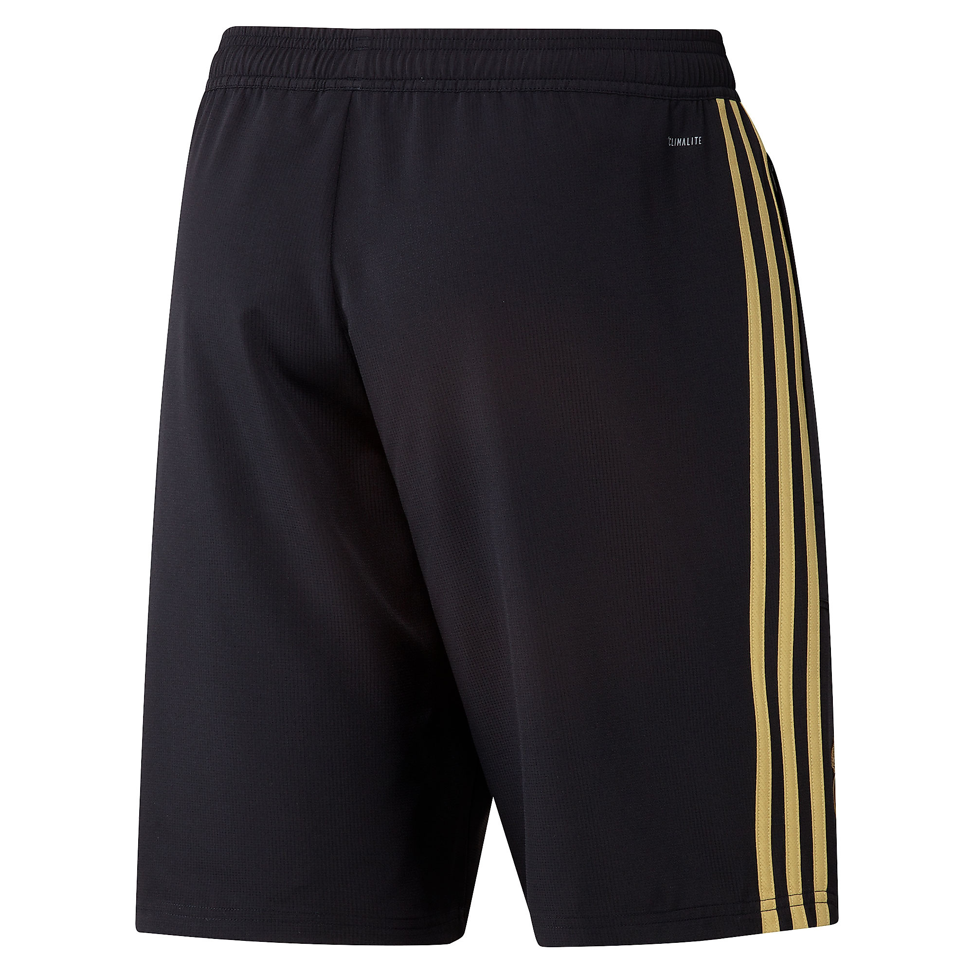 Pantalón Corto de Paseo Real Madrid 2019/2020 Negro Dorado - Fútbol Factory