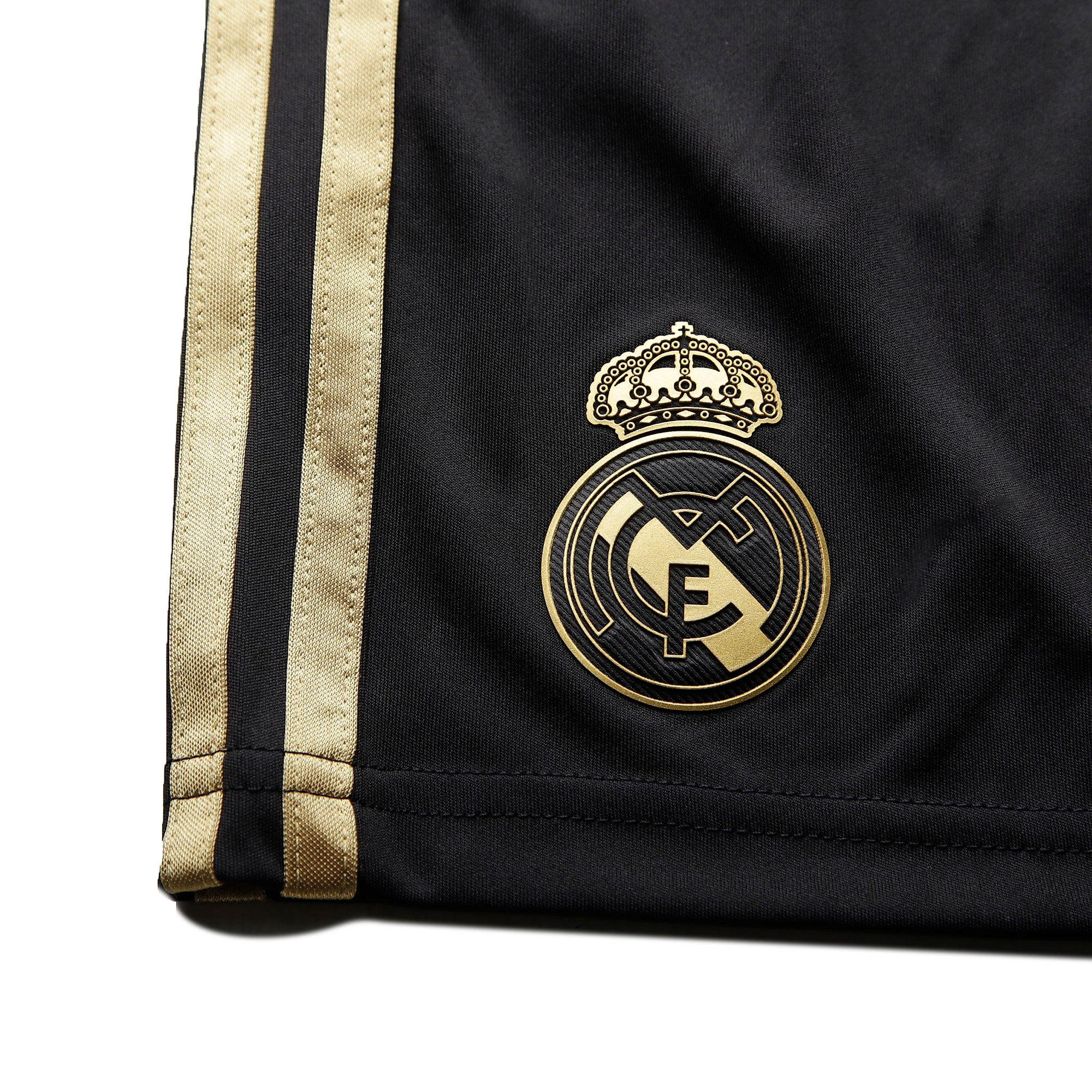 Pantalón Corto de Training Real Madrid 2019/2020 Negro Dorado - Fútbol Factory