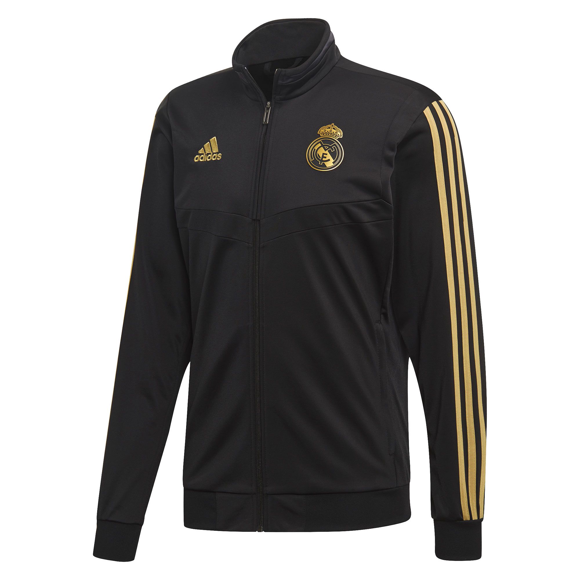 Chándal de Paseo Real Madrid 2019/2020 Negro Dorado - Fútbol Factory