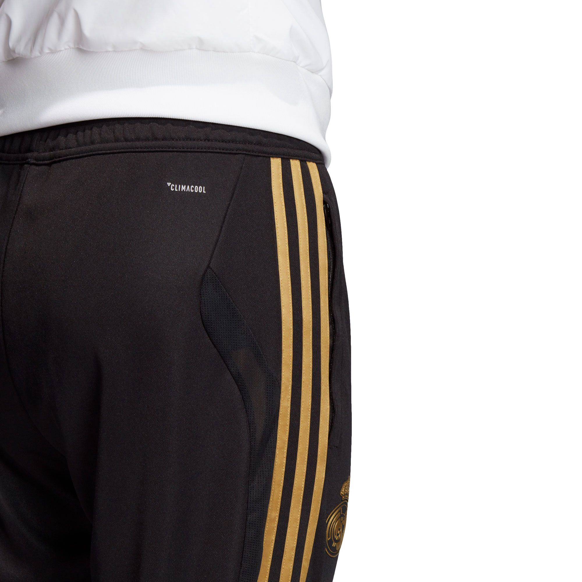 Pantalón Largo de Training Real Madrid 2019/2020 Negro Dorado - Fútbol Factory