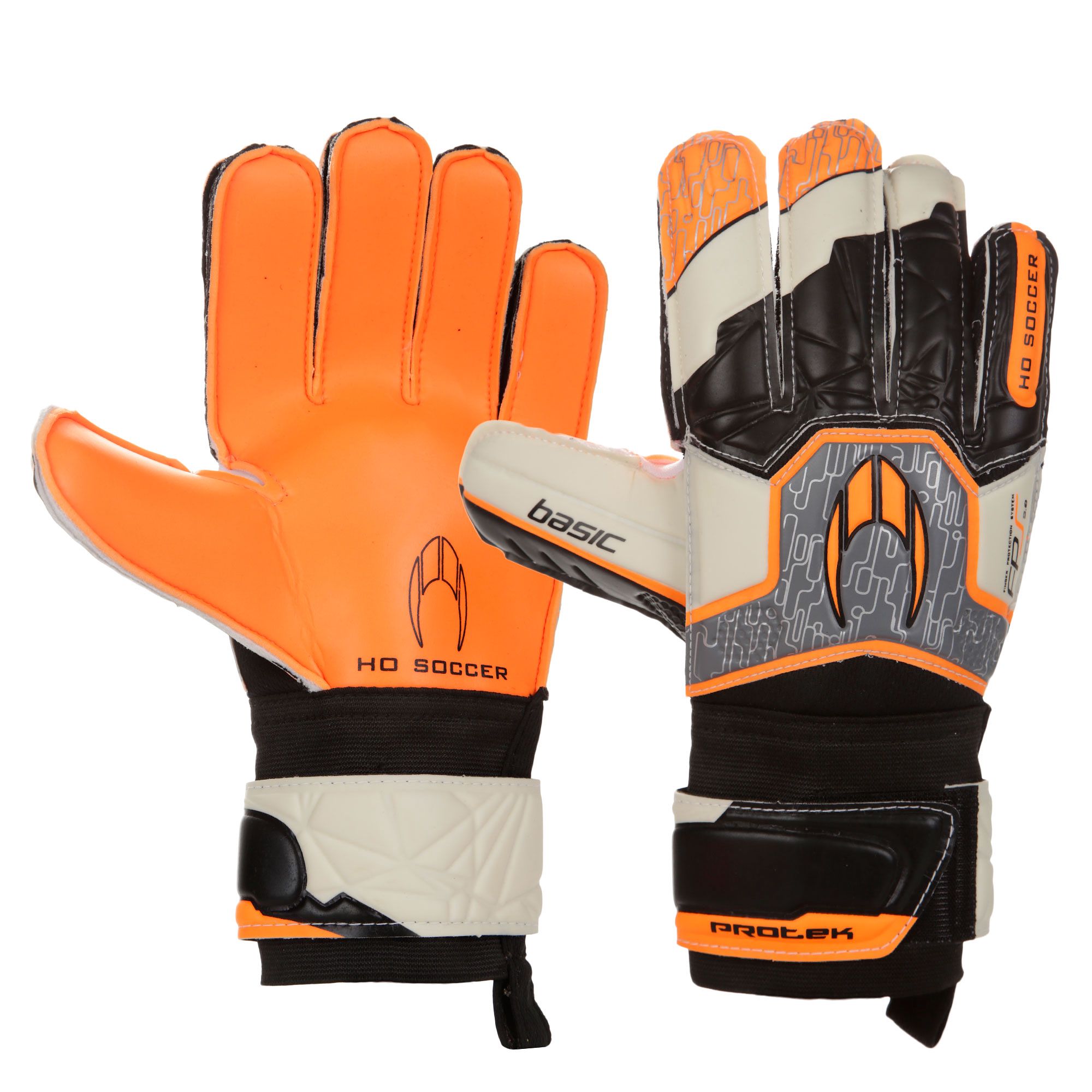 Guantes Basic Protek Flat Naranja - Fútbol Factory