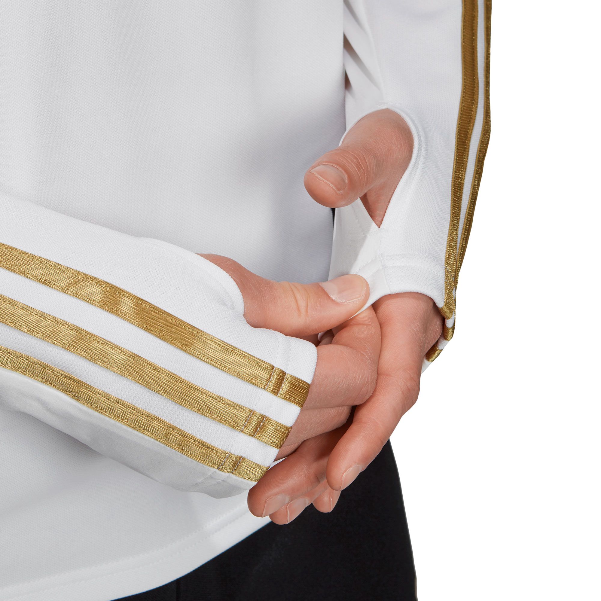 Sudadera de Training Real Madrid 2019/2020 Blanco Dorado - Fútbol Factory