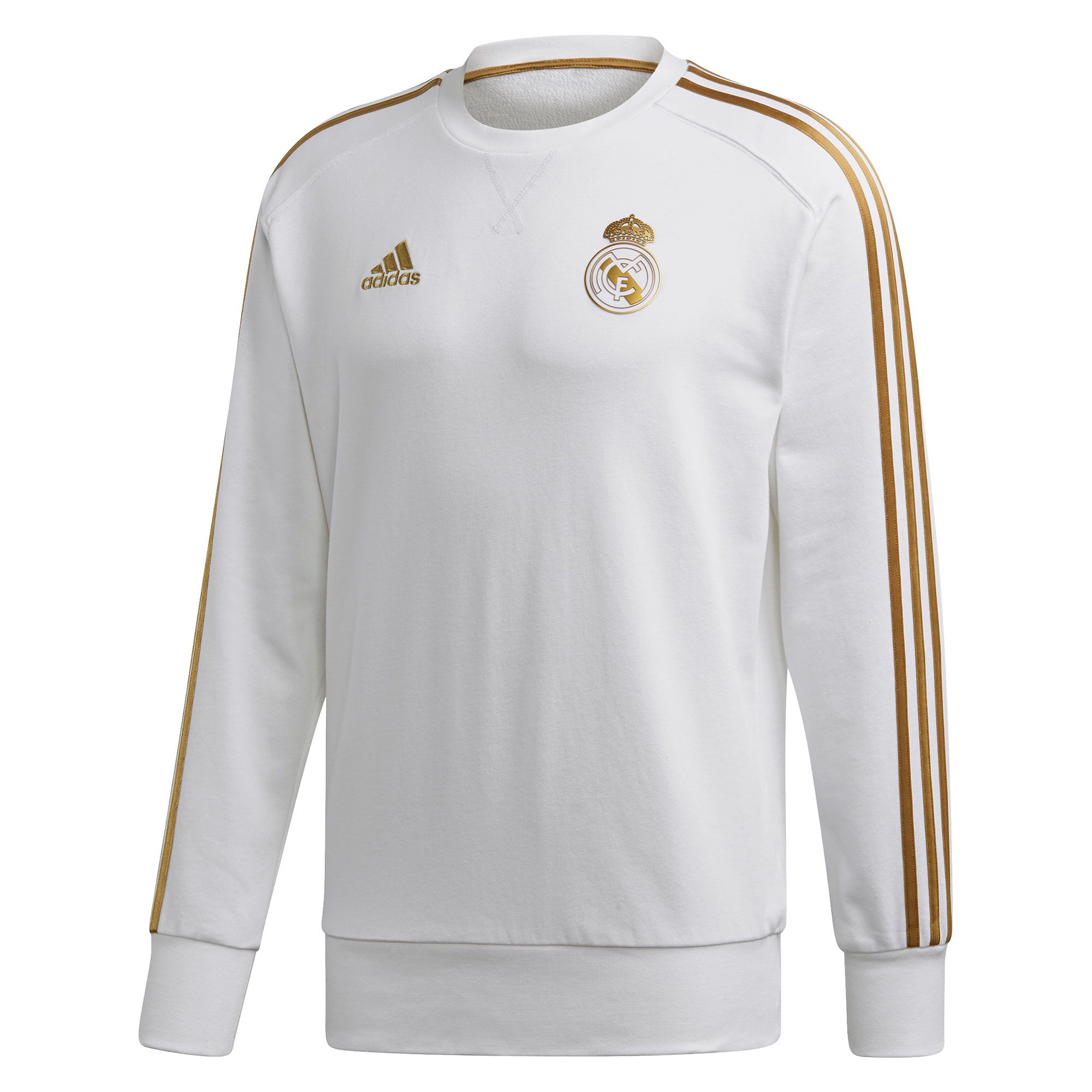 Sudadera de Paseo Real Madrid 2019 2020 Blanco Dorado