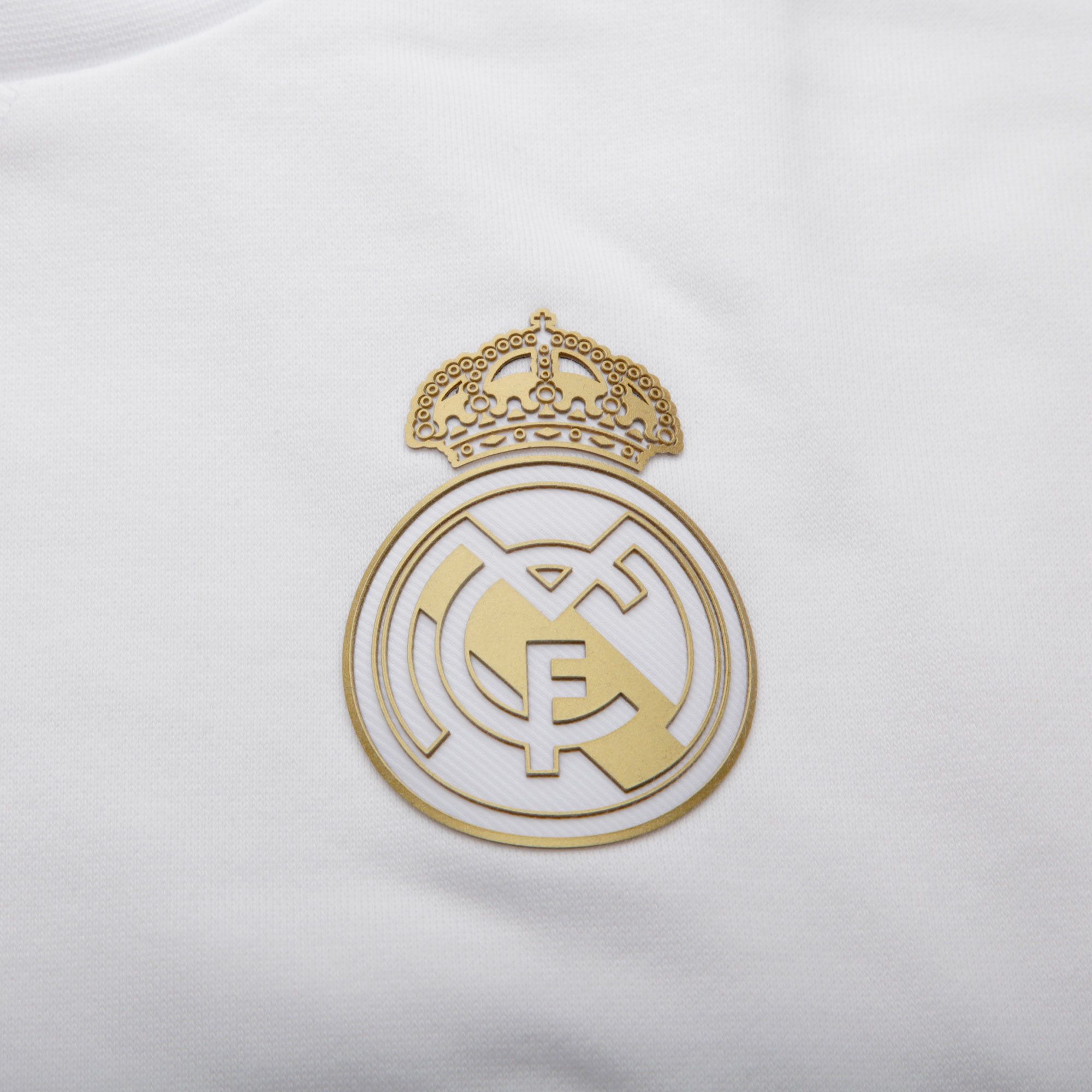 Sudadera de Paseo Real Madrid 2019/2020 Blanco Dorado - Fútbol Factory