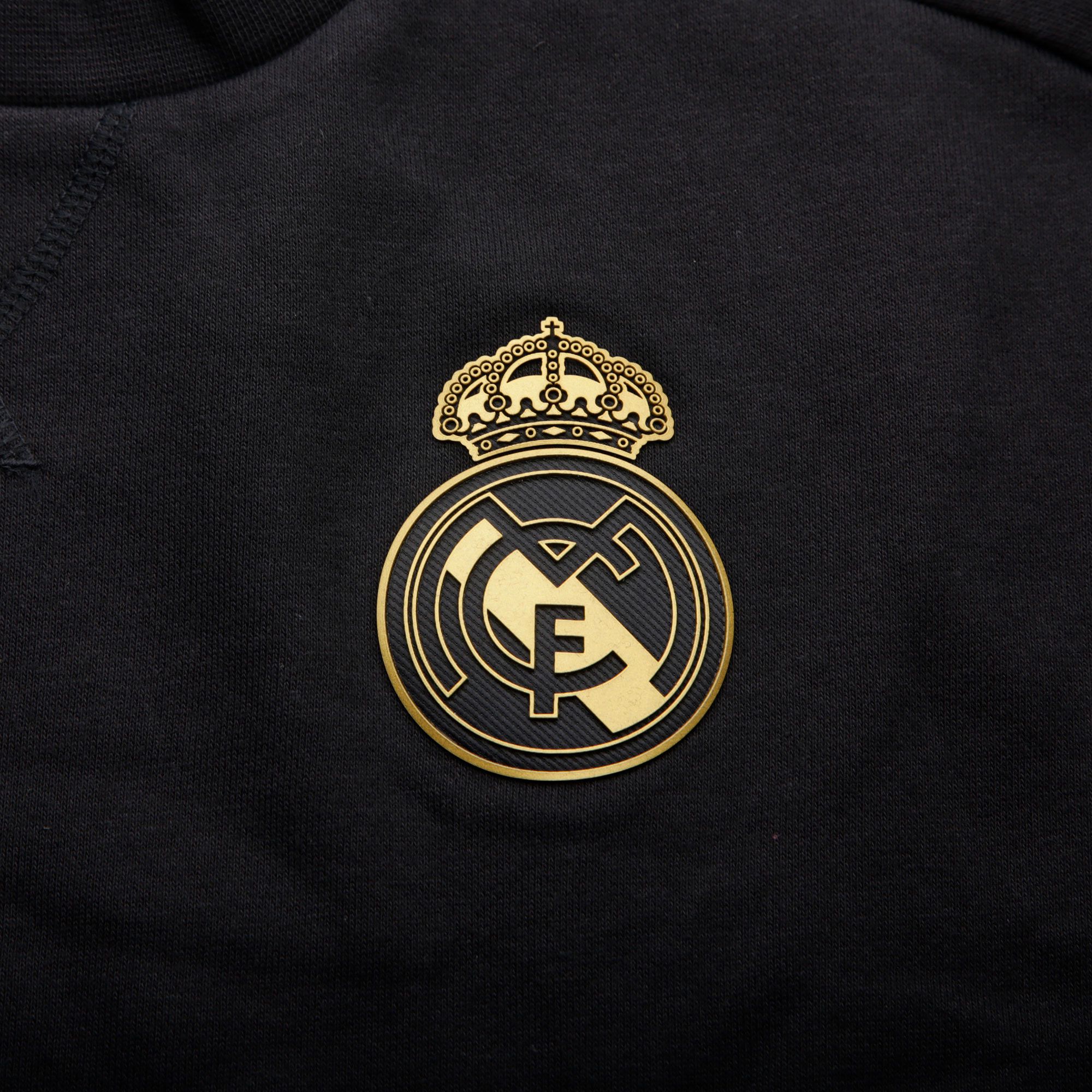 Sudadera de Paseo Real Madrid 2019/2020 Negro Dorado - Fútbol Factory